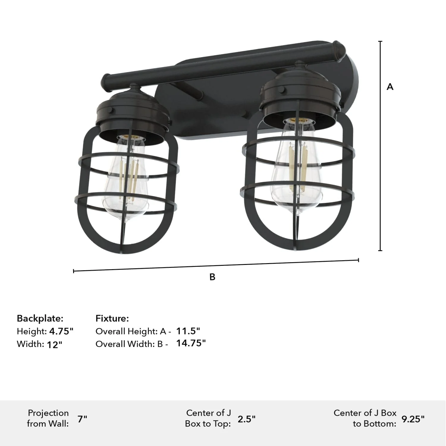 Starklake 2 Light Vanity 7 Starklake 2 Light Vanity