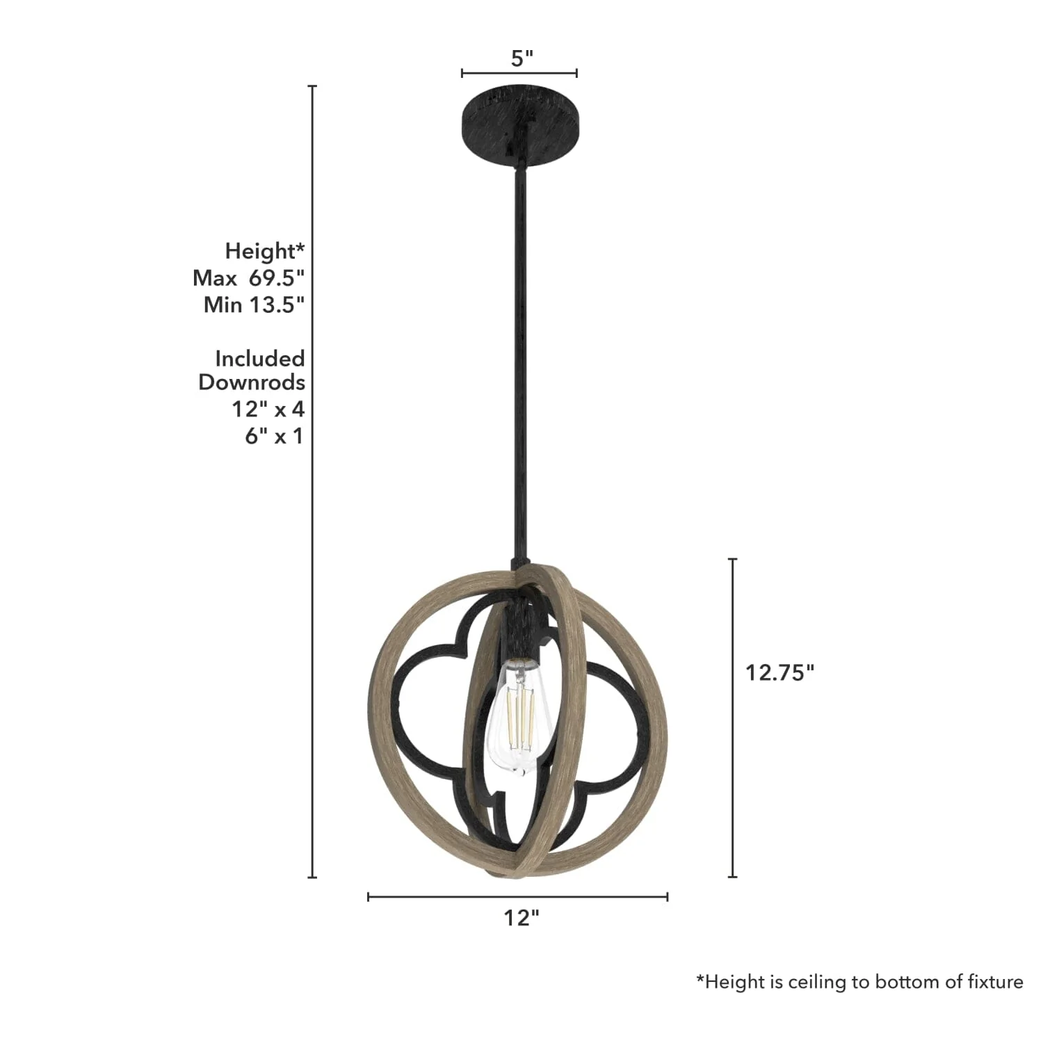 Gablecrest 1 Light Pendant 8 Gablecrest 1 Light Pendant