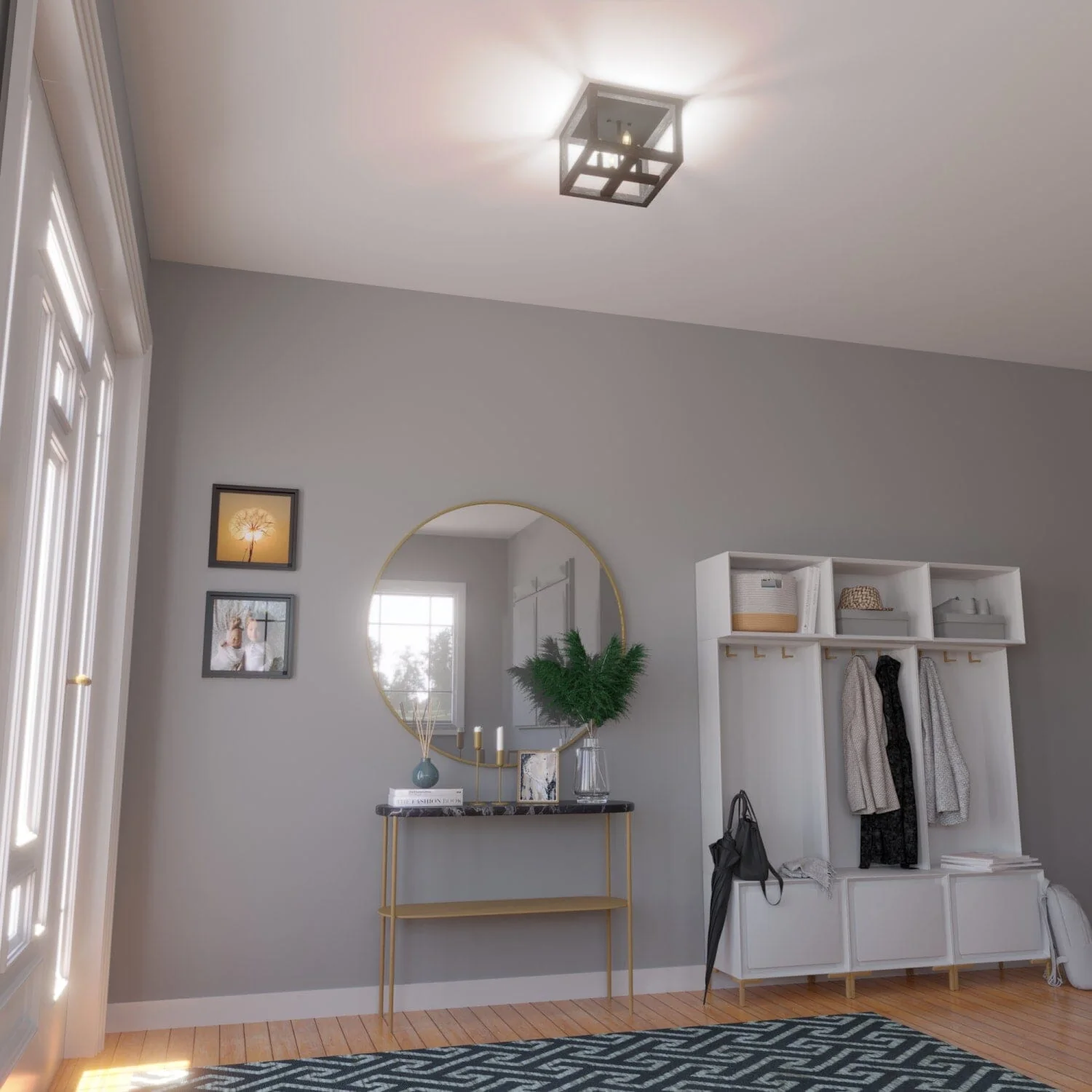 Squire Manor 4 Light Flush Mount 4 Squire Manor 4 Light Flush Mount