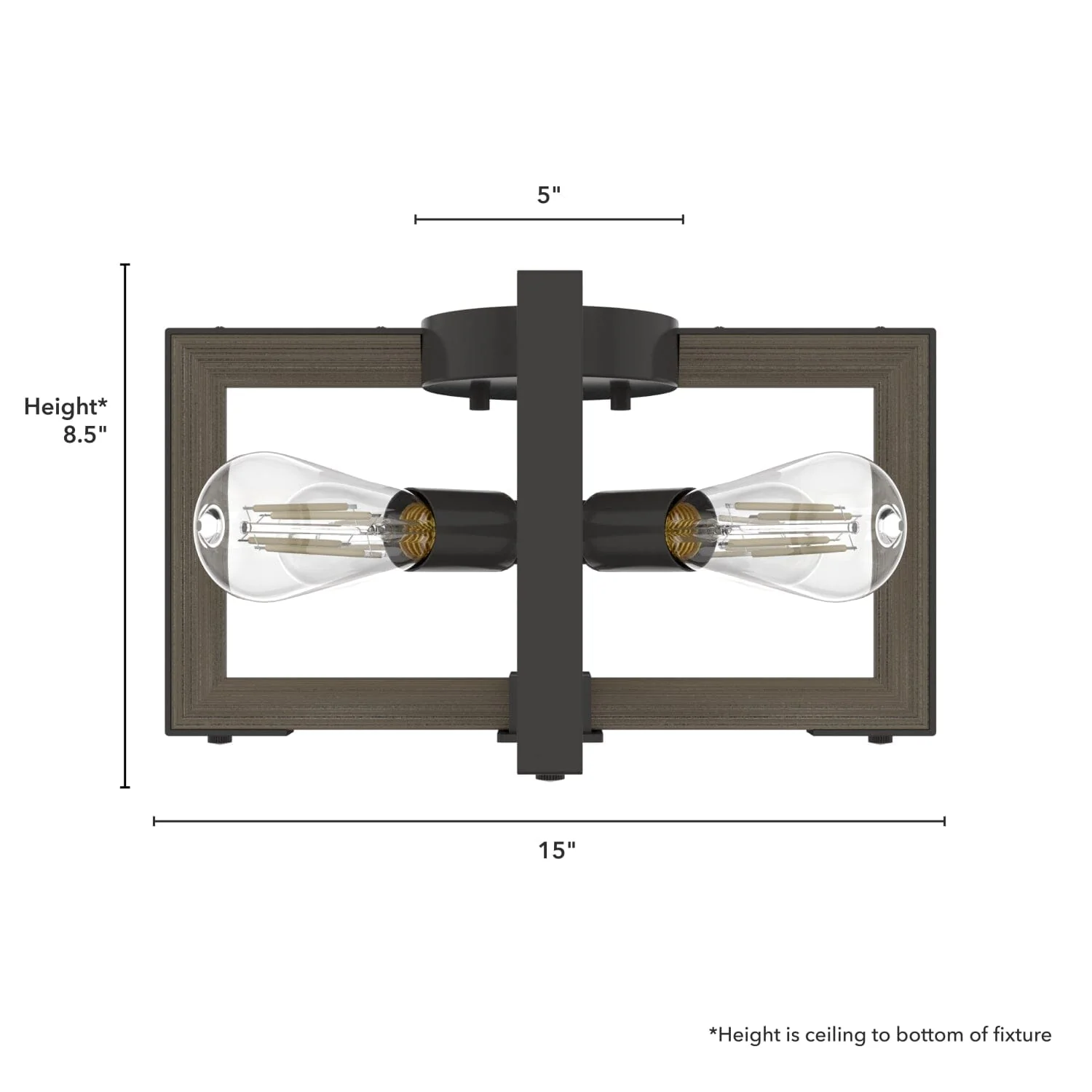 Woodburn 4 Light Flush Mount 3 Woodburn 4 Light Flush Mount