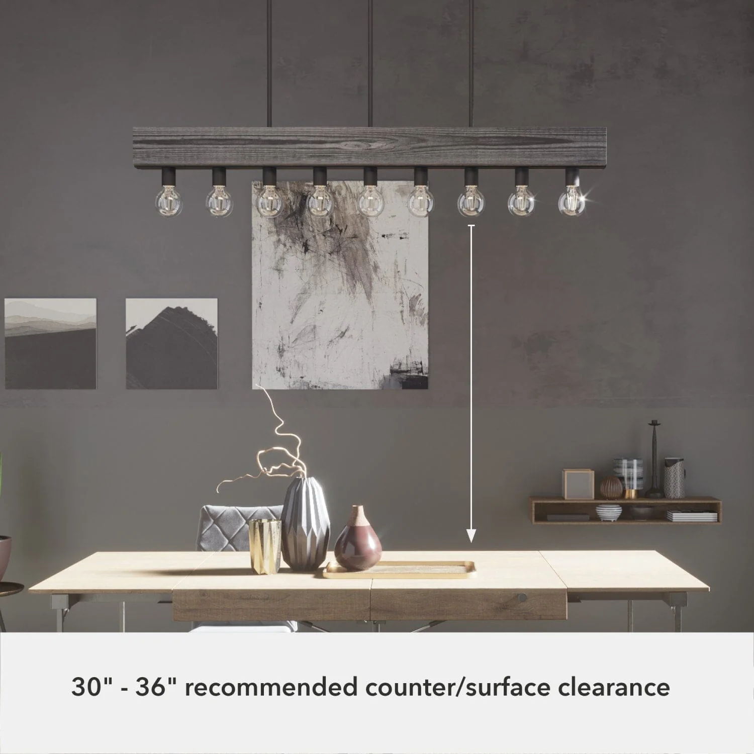 Donelson 9 Light Linear Chandelier 10 Donelson 9 Light Linear Chandelier