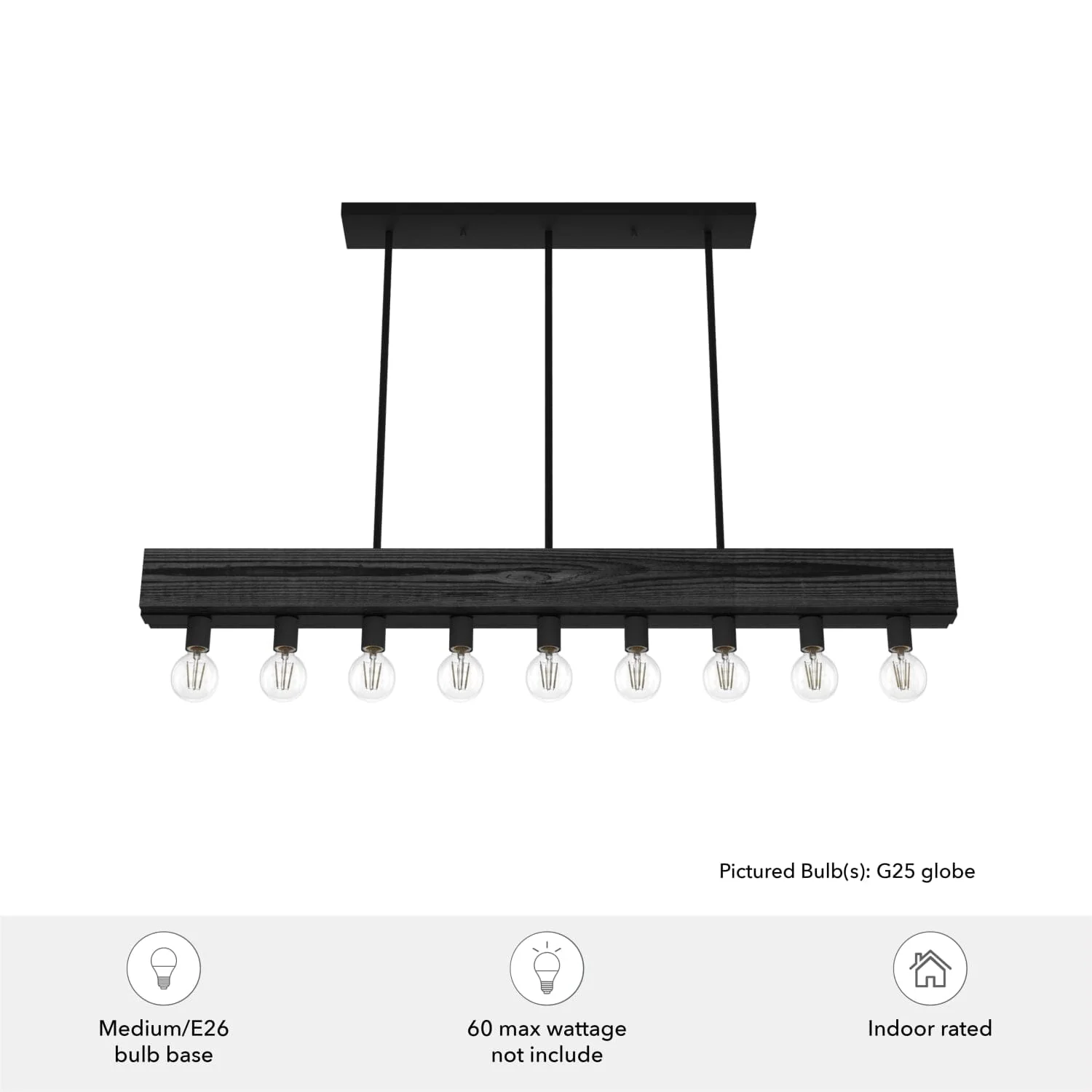 Donelson 9 Light Linear Chandelier 6 Donelson 9 Light Linear Chandelier