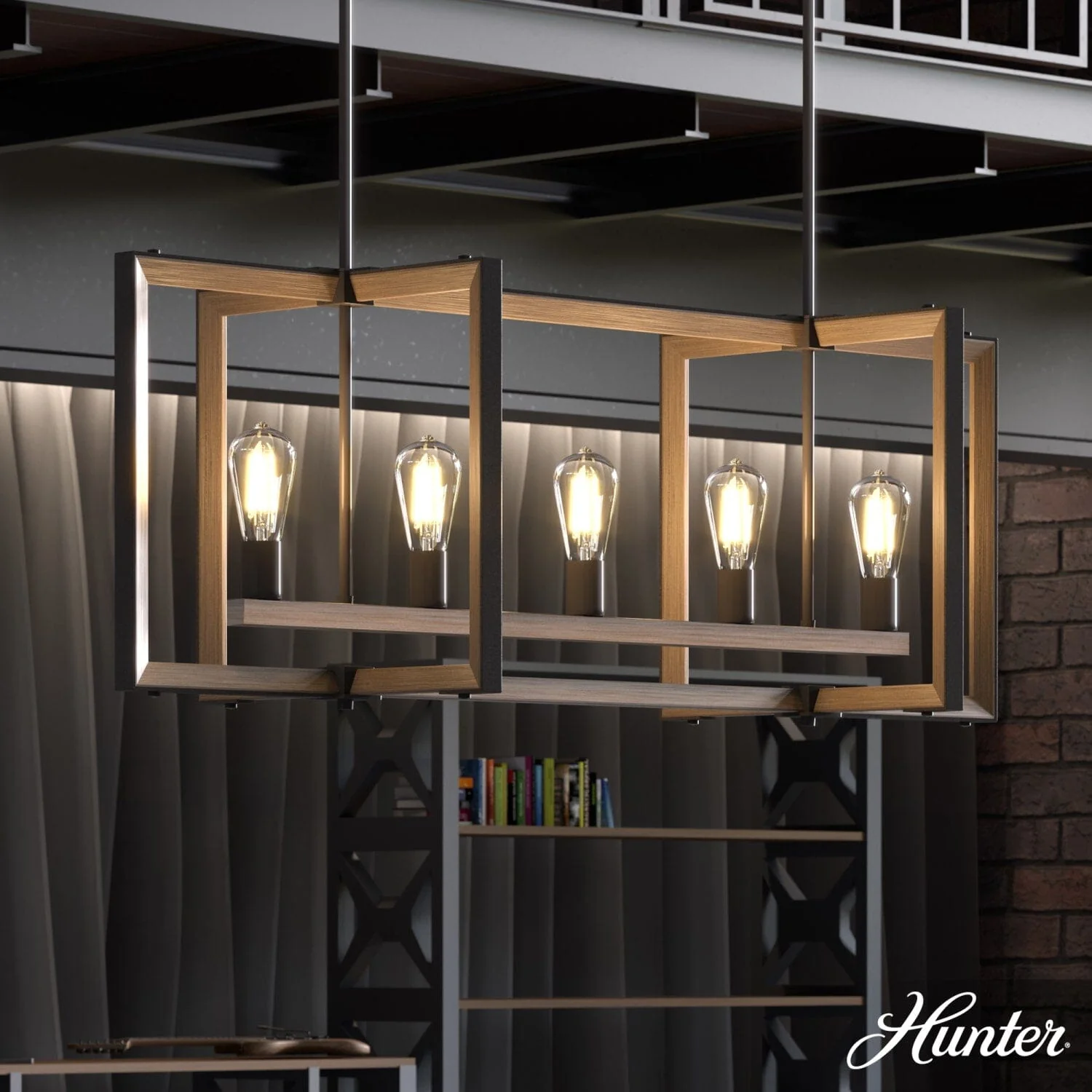 Woodburn 5 Light Linear Chandelier