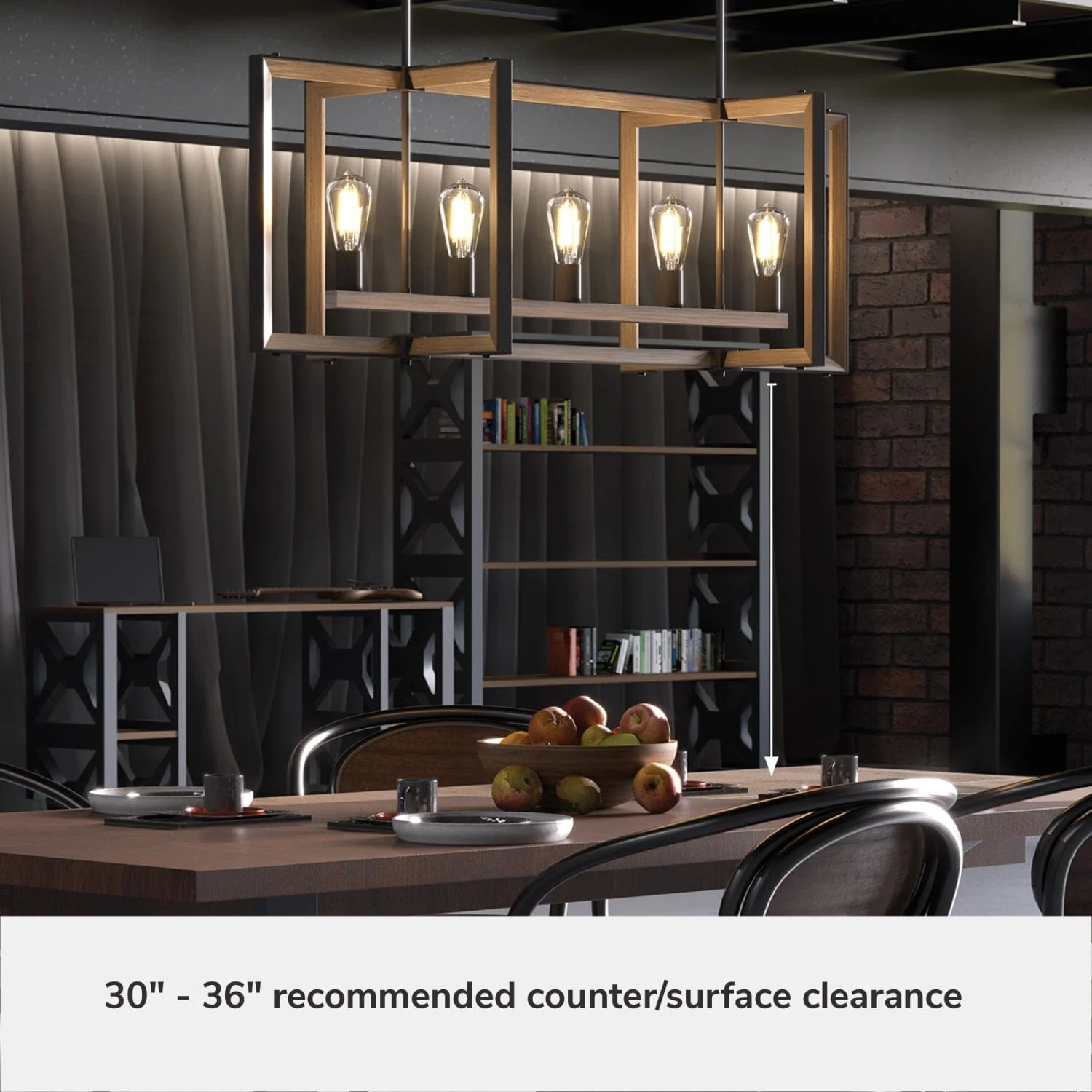 Woodburn 5 Light Linear Chandelier 9 Woodburn 5 Light Linear Chandelier