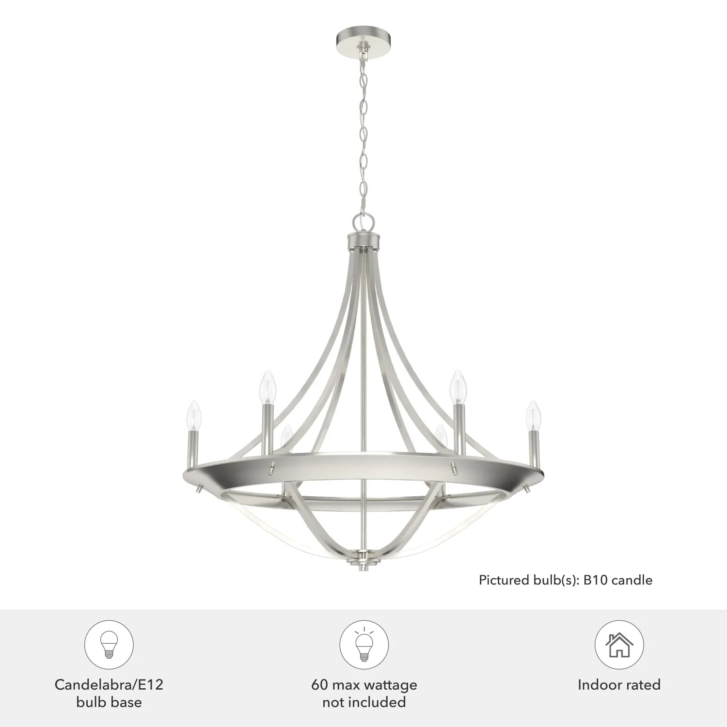 Perch Point 6 Light Chandelier 5 Perch Point 6 Light Chandelier