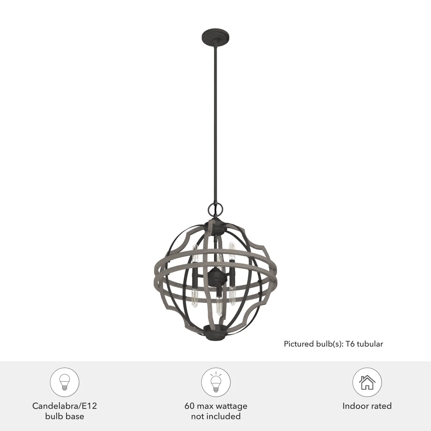 Stone Creek 6 Light Pendant 19 inch 6 Stone Creek 6 Light Pendant 19 inch