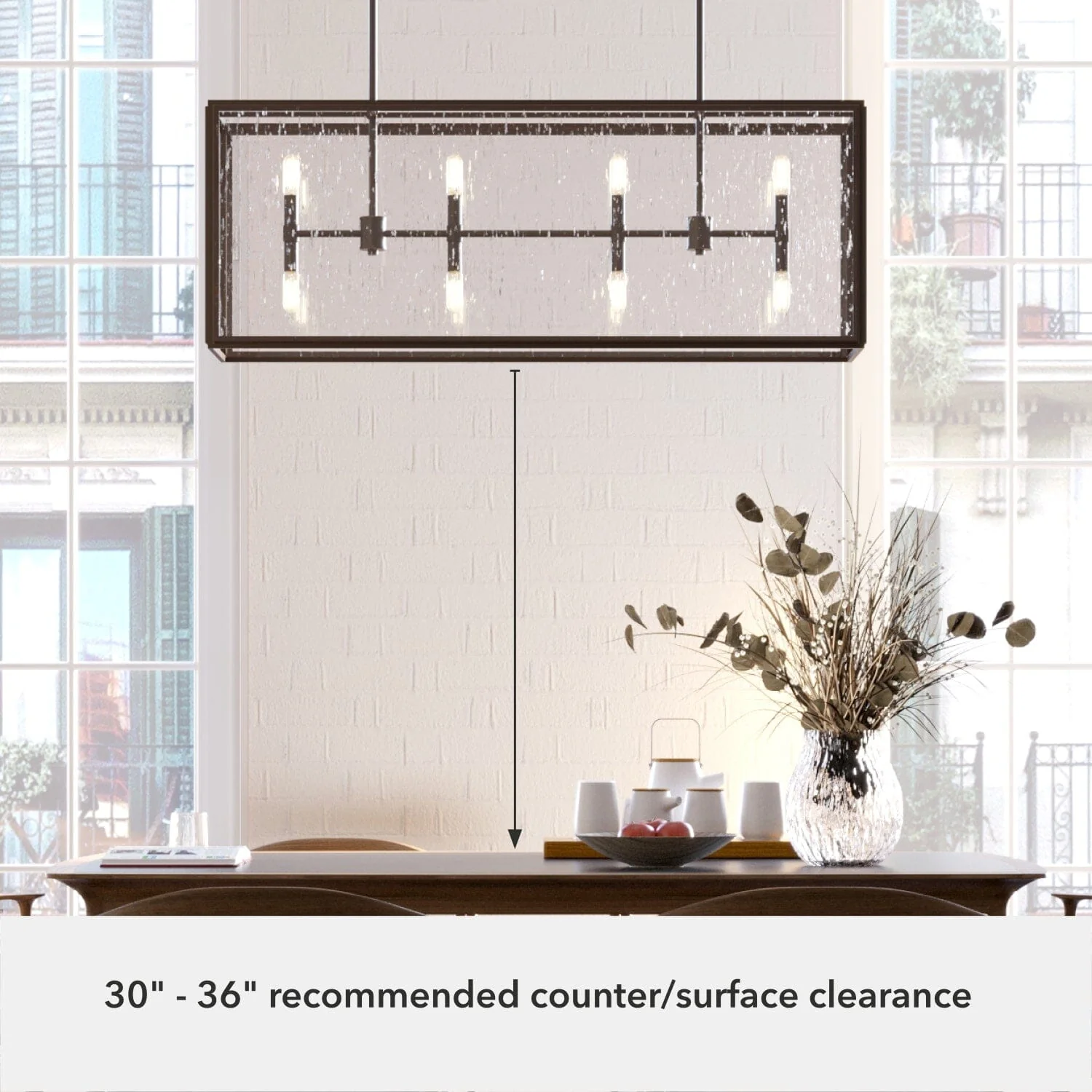 Felippe 8 Light Linear Chandelier 10 Felippe 8 Light Linear Chandelier