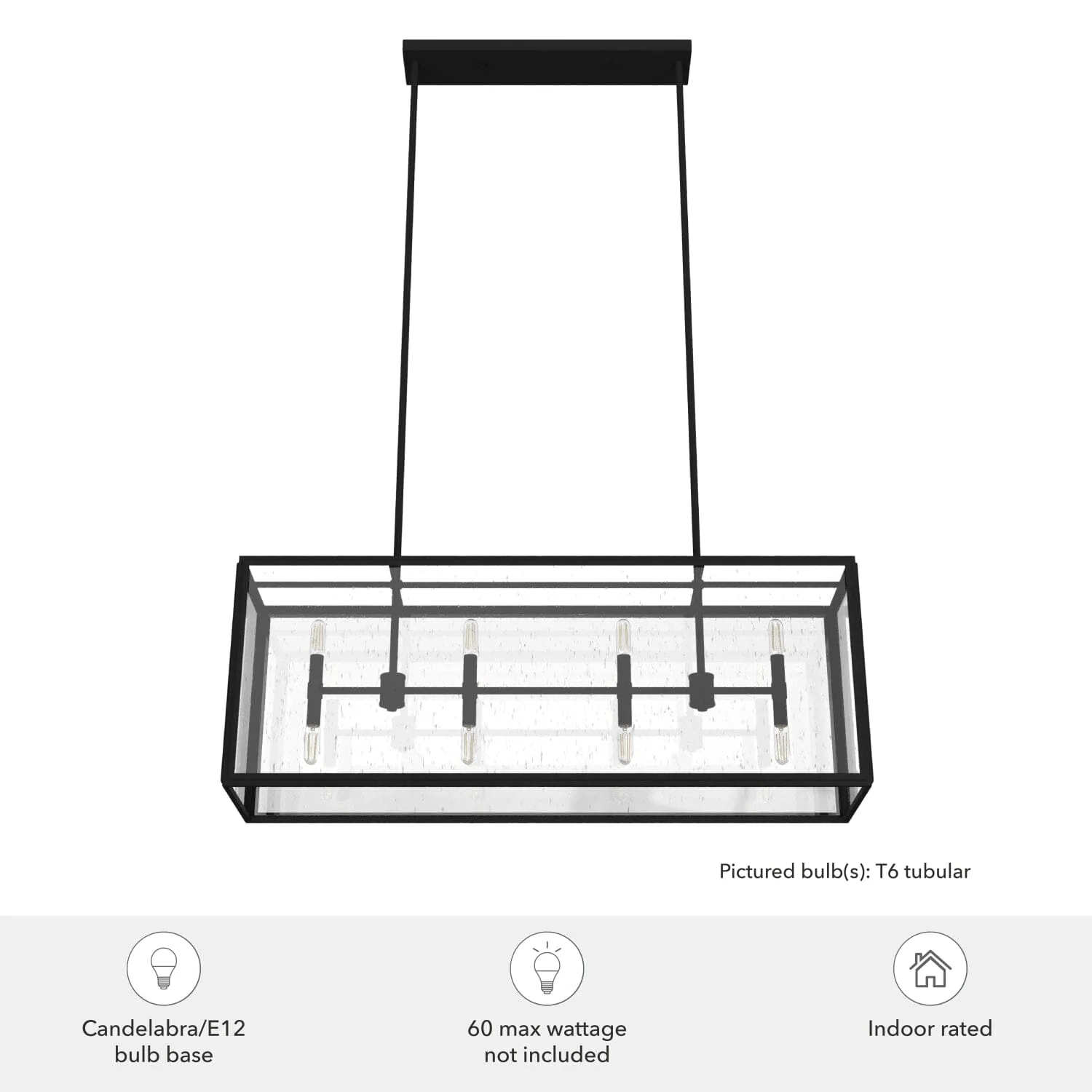 Felippe 8 Light Linear Chandelier 5 Felippe 8 Light Linear Chandelier