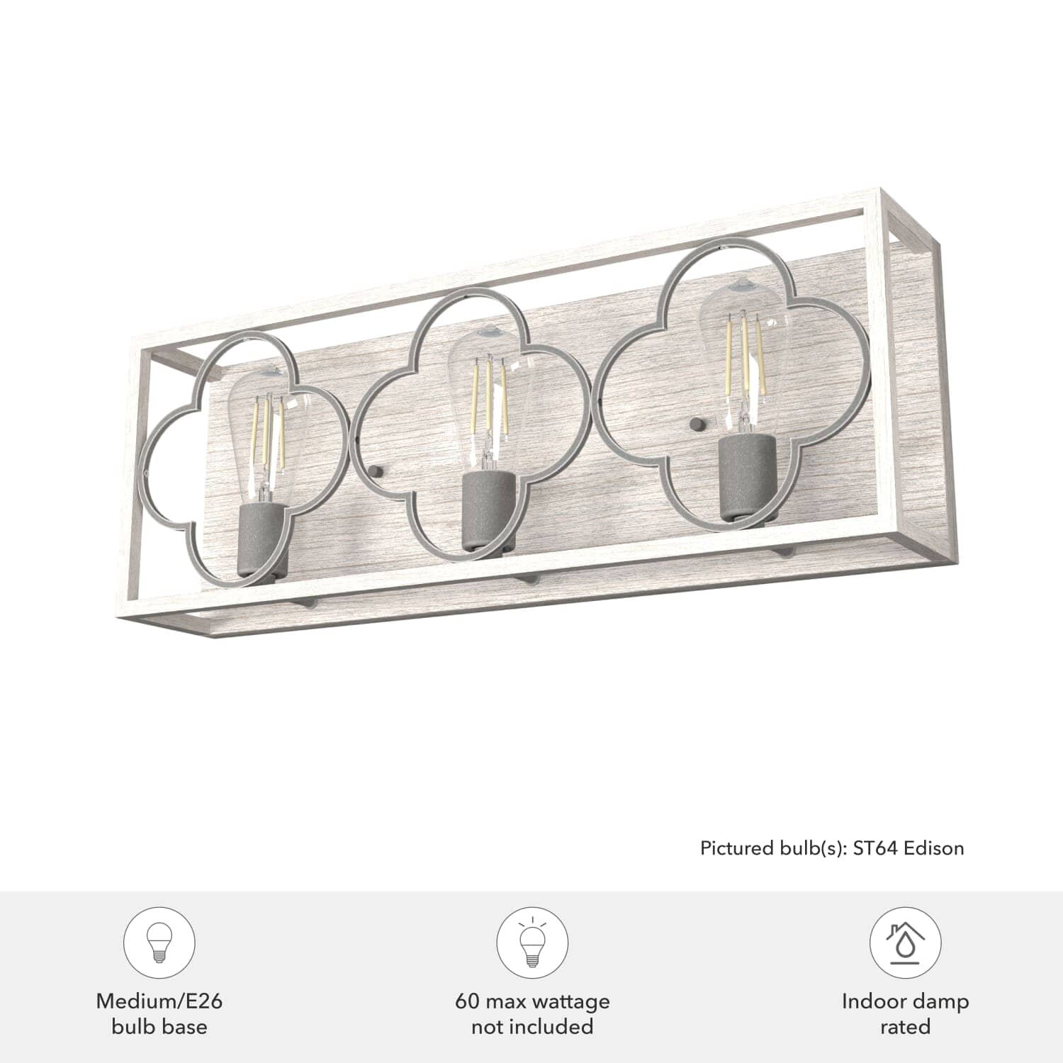 Gablecrest 3 Light Vanity 6 Gablecrest 3 Light Vanity