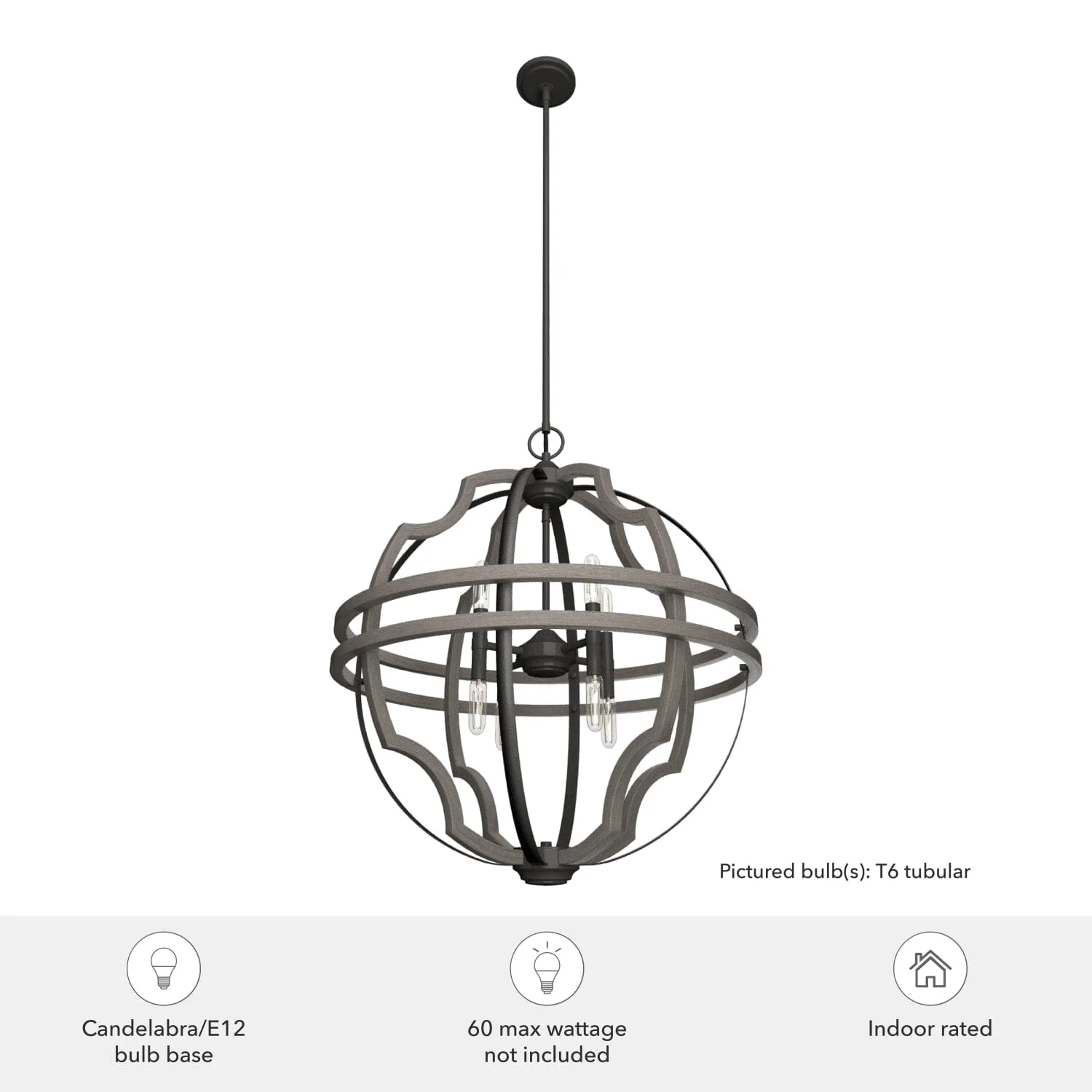 Stone Creek 8 Light Pendant 25 inch 6 Stone Creek 8 Light Pendant 25 inch