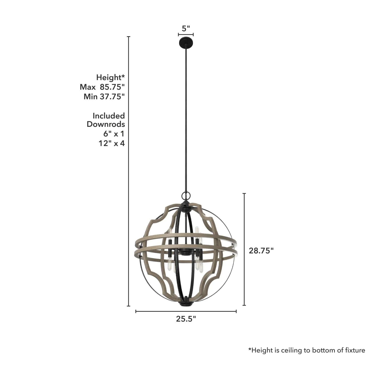 Stone Creek 8 Light Pendant 25 inch 7 Stone Creek 8 Light Pendant 25 inch