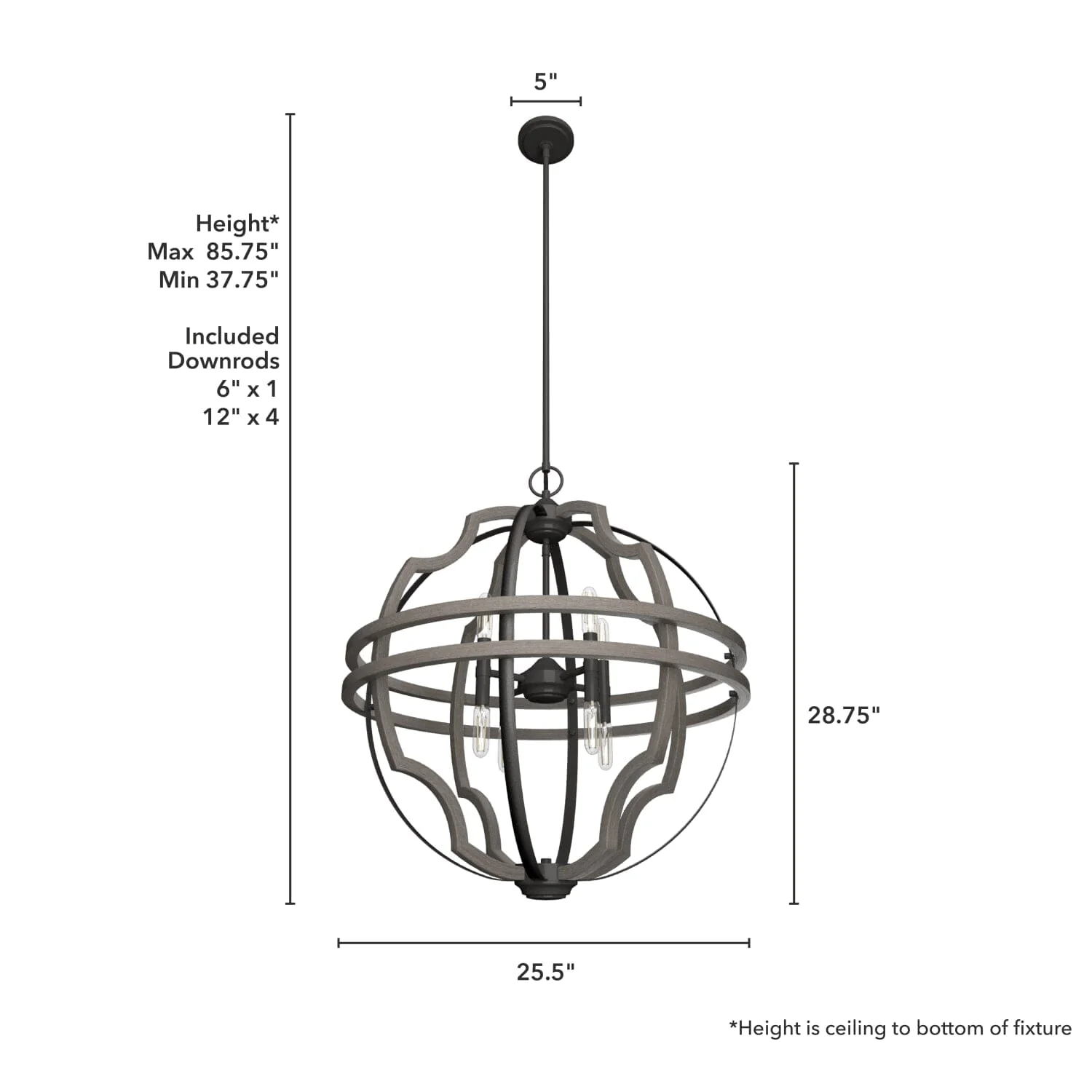 Stone Creek 8 Light Pendant 25 inch 8 Stone Creek 8 Light Pendant 25 inch
