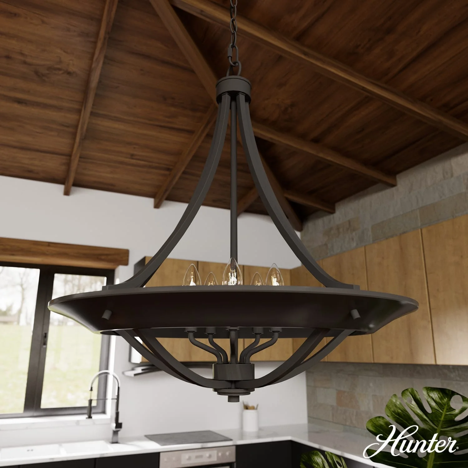 Perch Point 4 Light Pendant 24 Inch 2 Perch Point 4 Light Pendant 24 Inch