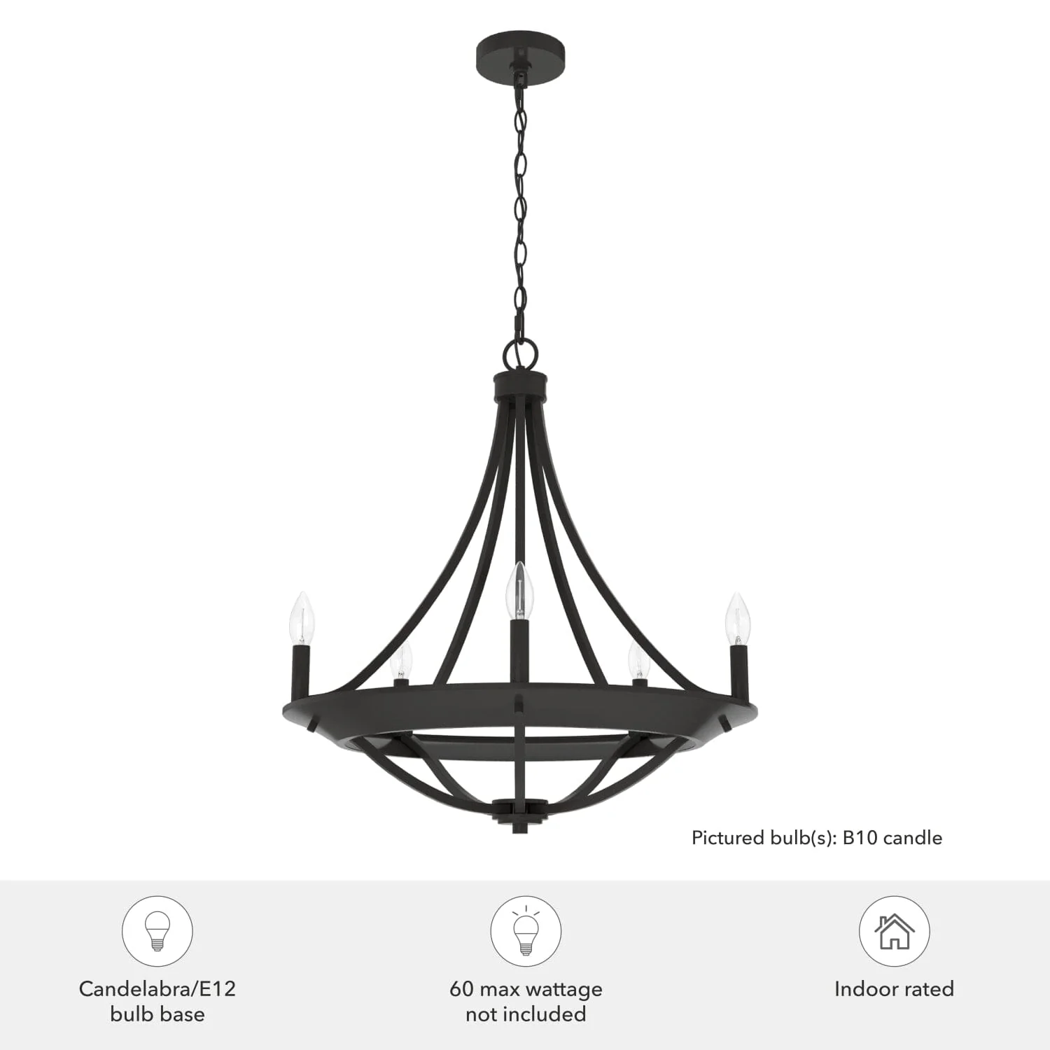 Perch Point 5 Light Chandelier 24 inch 5 Perch Point 5 Light Chandelier 24 inch