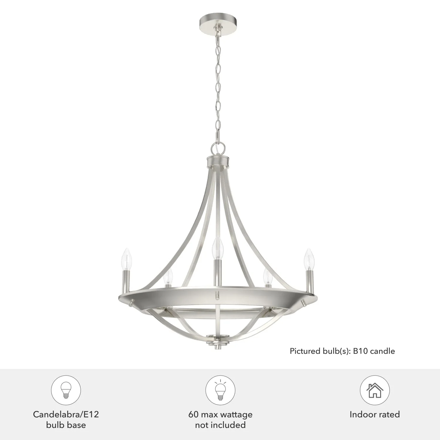 Perch Point 5 Light Chandelier 24 inch 6 Perch Point 5 Light Chandelier 24 inch