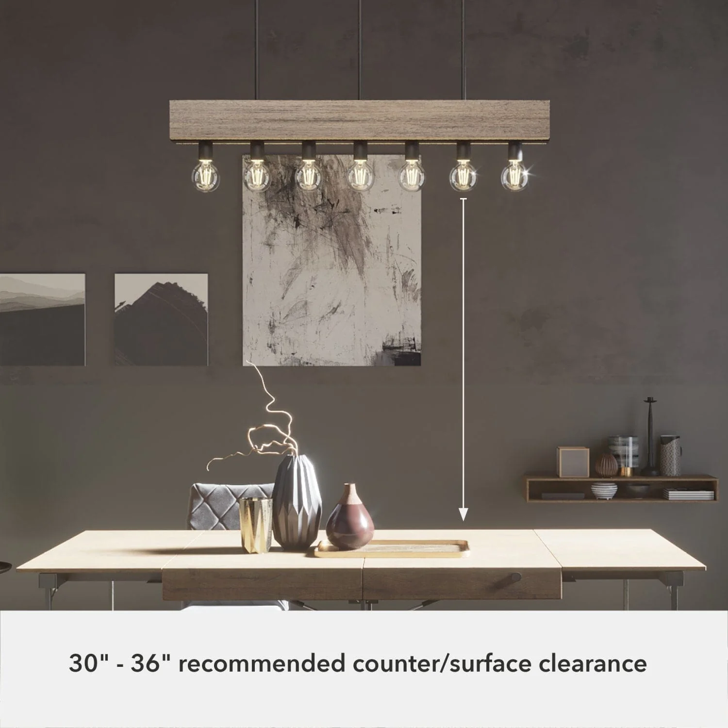 7 Light Donelson Linear Chandelier 10 7 Light Donelson Linear Chandelier