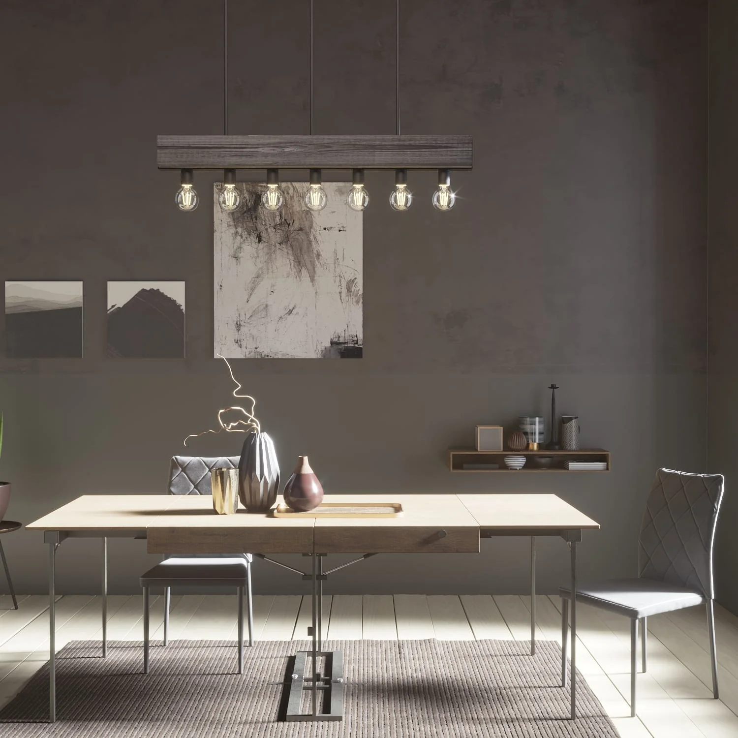 7 Light Donelson Linear Chandelier 3 7 Light Donelson Linear Chandelier