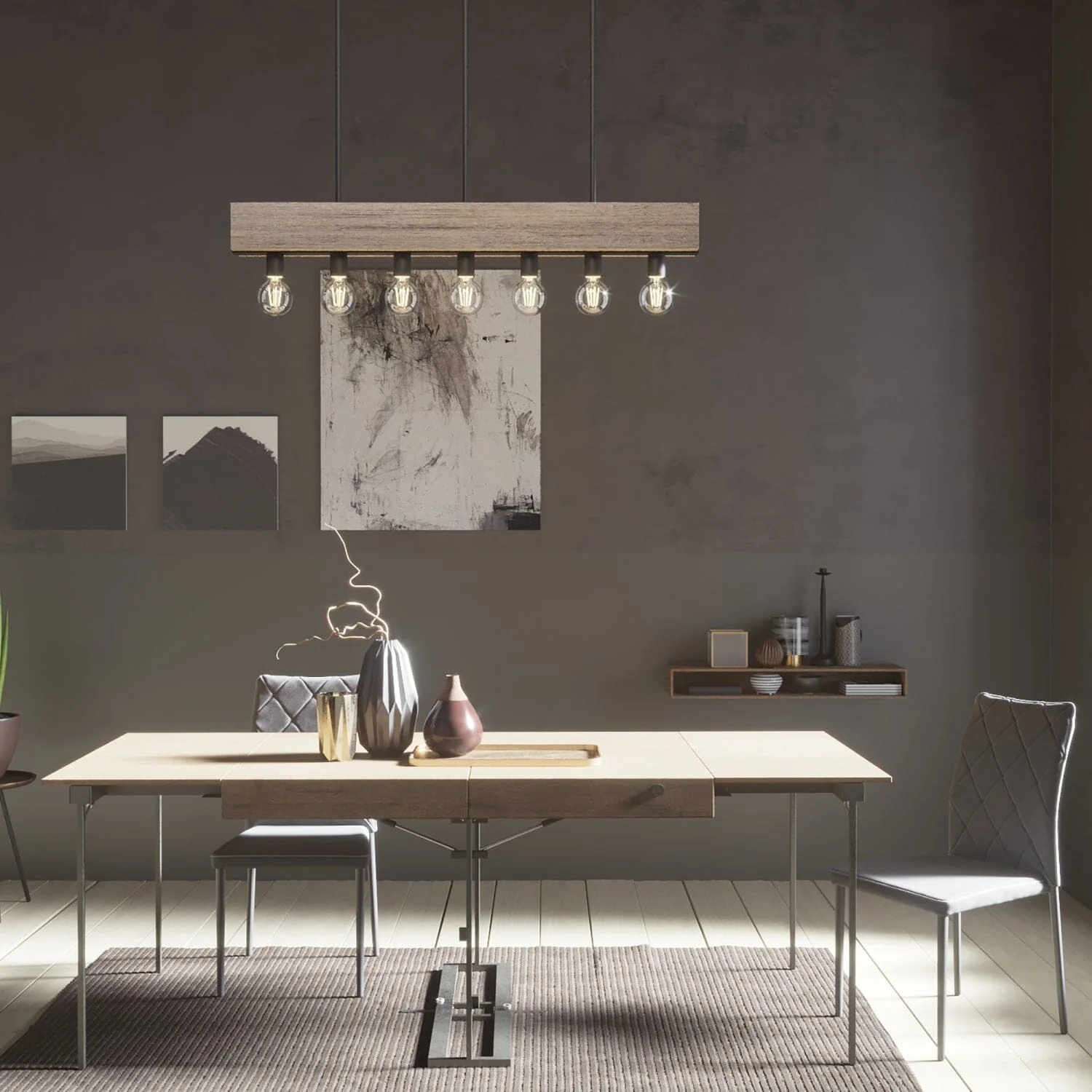 7 Light Donelson Linear Chandelier 4 7 Light Donelson Linear Chandelier