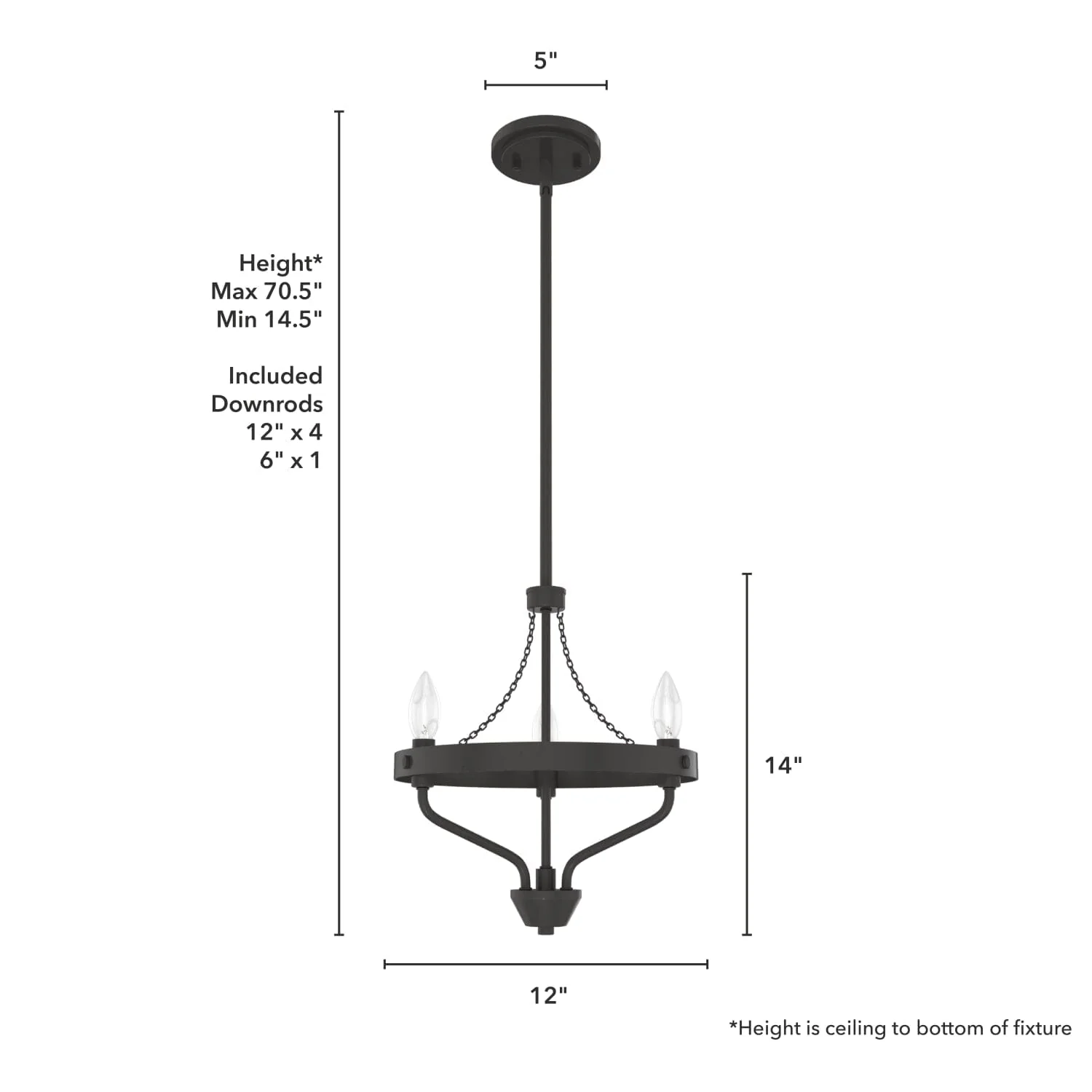 Merlin 3 Light Mini Chandelier 8 Merlin 3 Light Mini Chandelier