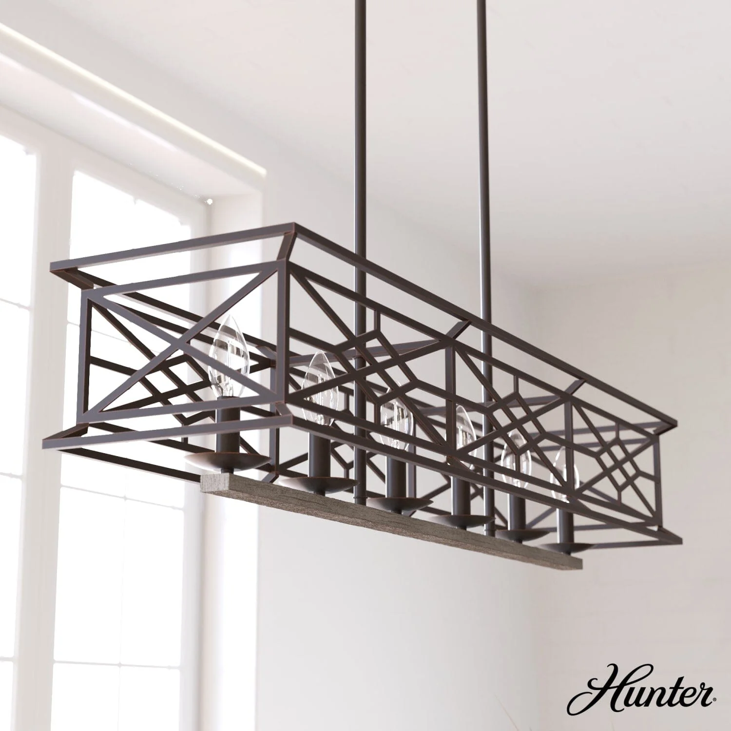 Langwood 6 Light Linear Chandelier 1 Langwood 6 Light Linear Chandelier