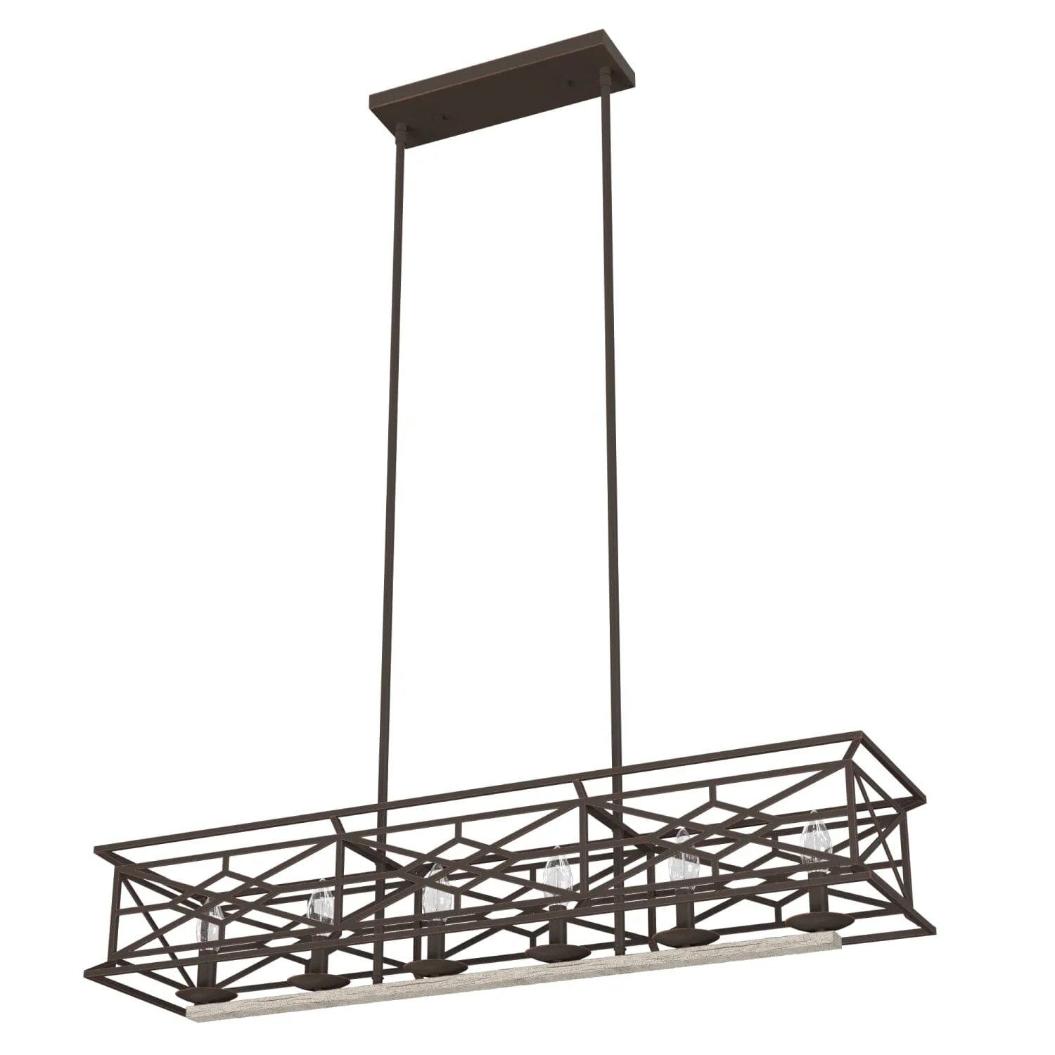 Langwood 6 Light Linear Chandelier 16 Langwood 6 Light Linear Chandelier