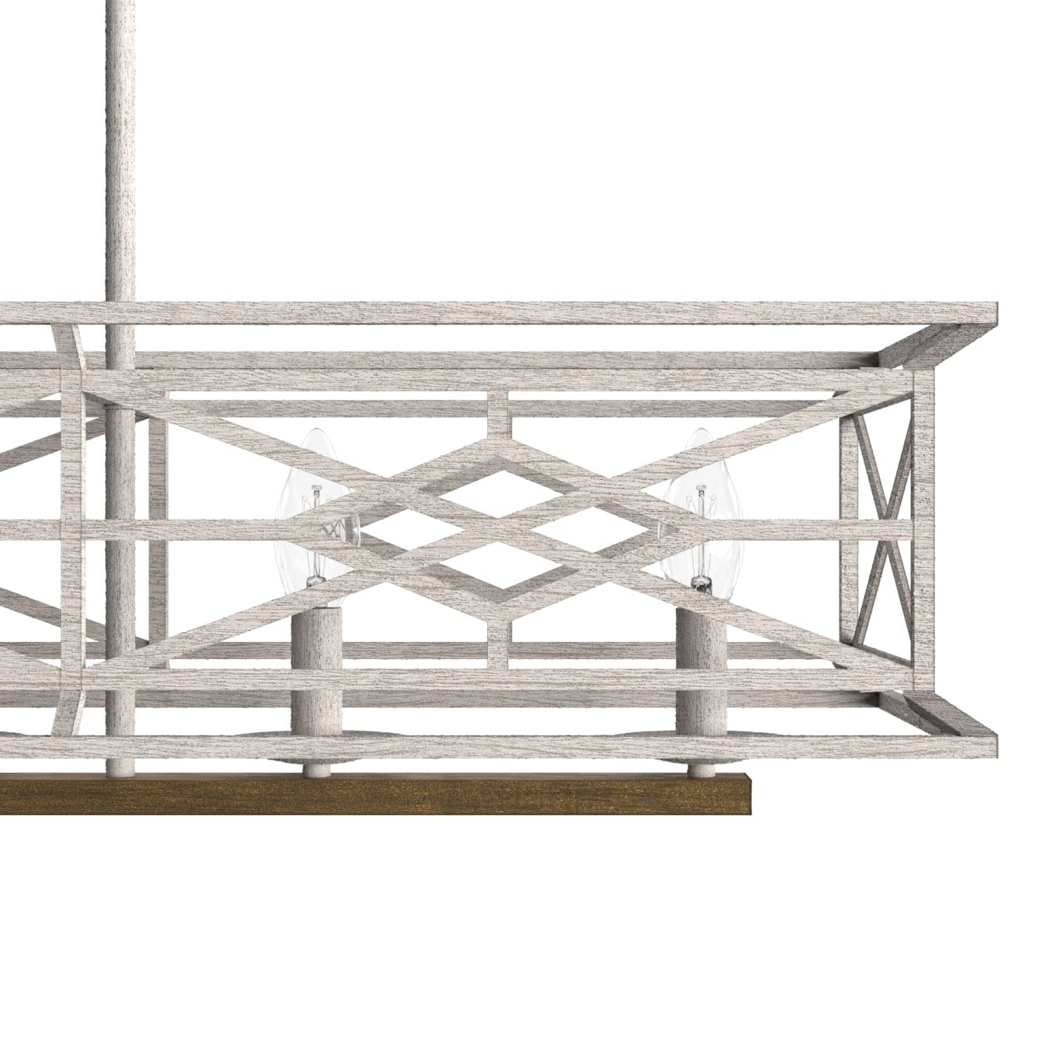 Langwood 6 Light Linear Chandelier 19 Langwood 6 Light Linear Chandelier