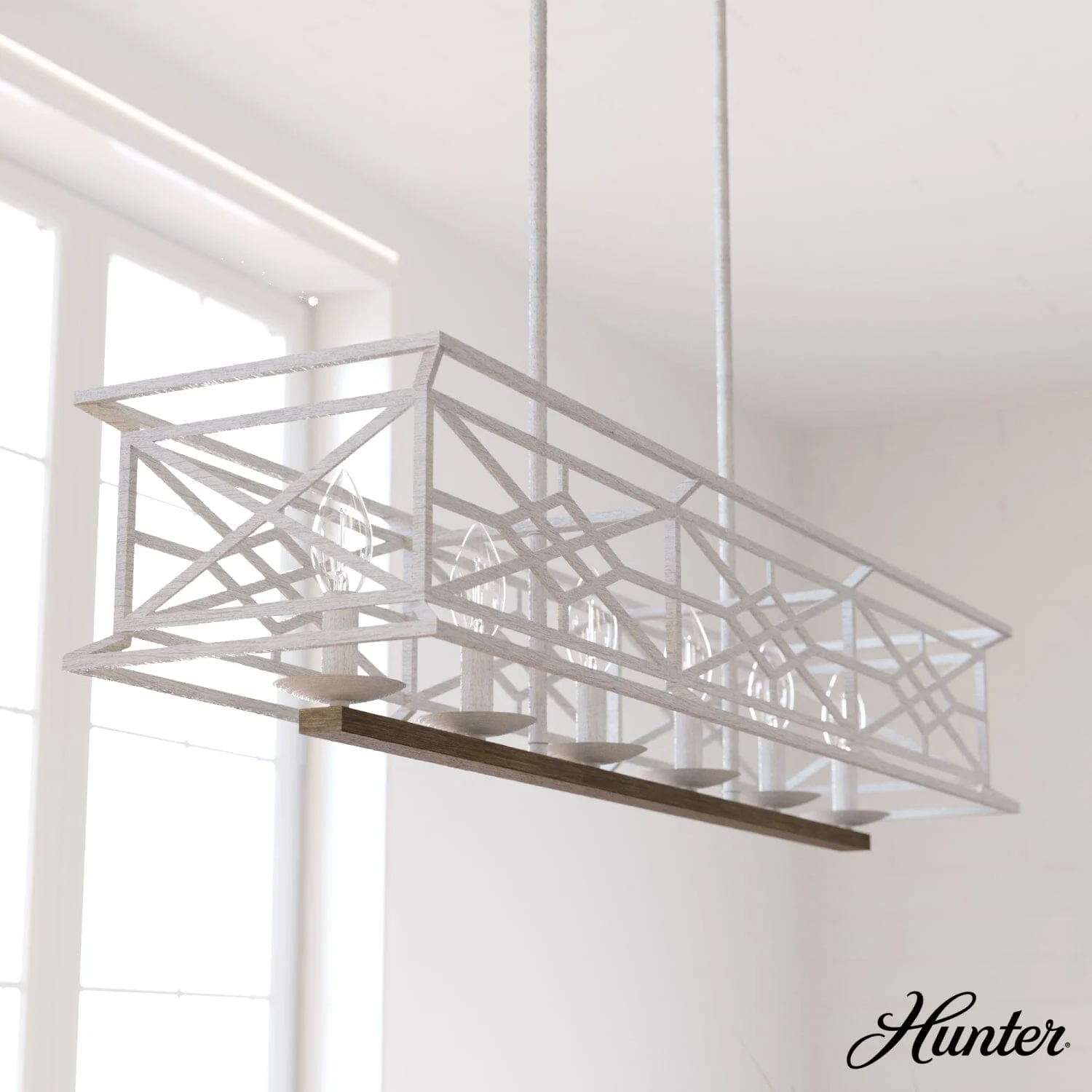 Langwood 6 Light Linear Chandelier 2 Langwood 6 Light Linear Chandelier
