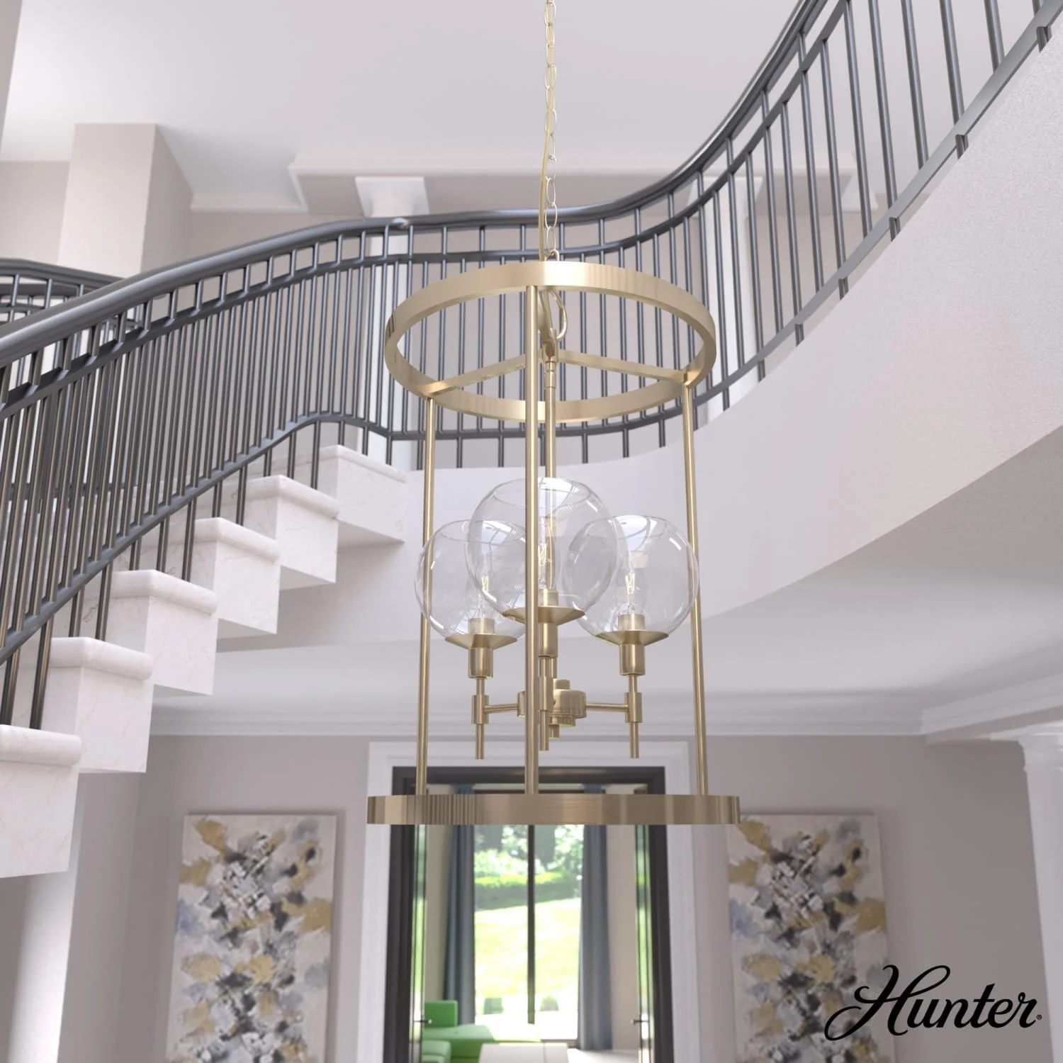 Xidane Foyer Lantern 3 Light 15 Inch