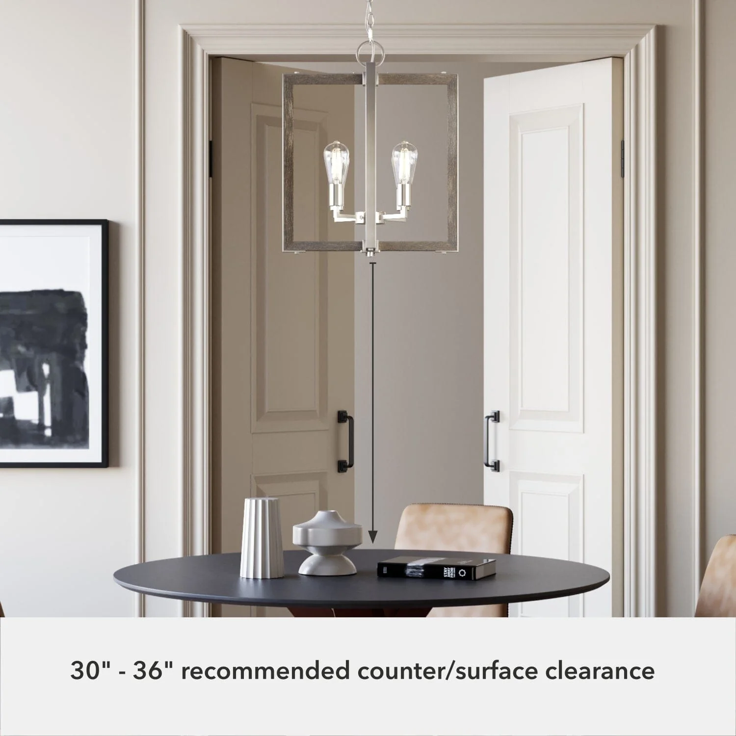 Woodburn 4 Light 18 Inch Foyer Pendant 10 Woodburn 4 Light 18 Inch Foyer Pendant