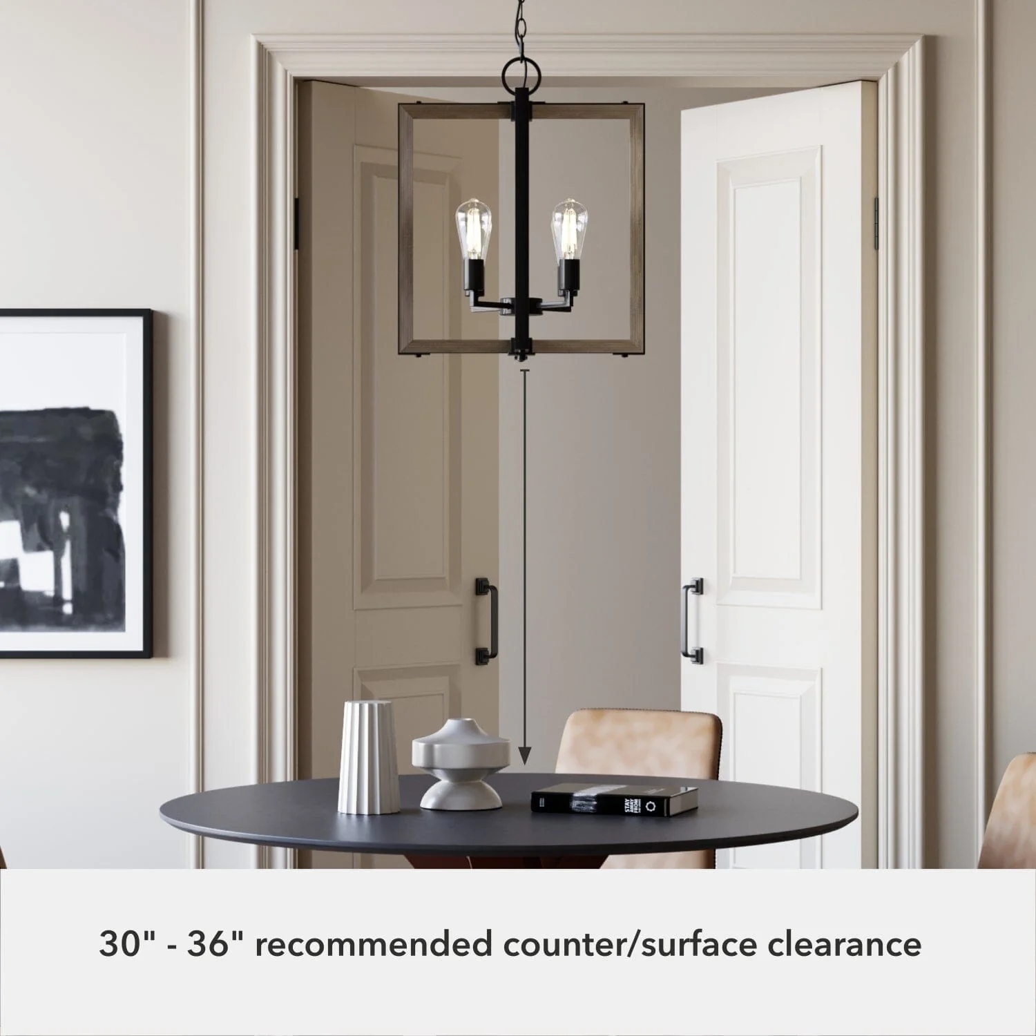 Woodburn 4 Light 18 Inch Foyer Pendant 9 Woodburn 4 Light 18 Inch Foyer Pendant