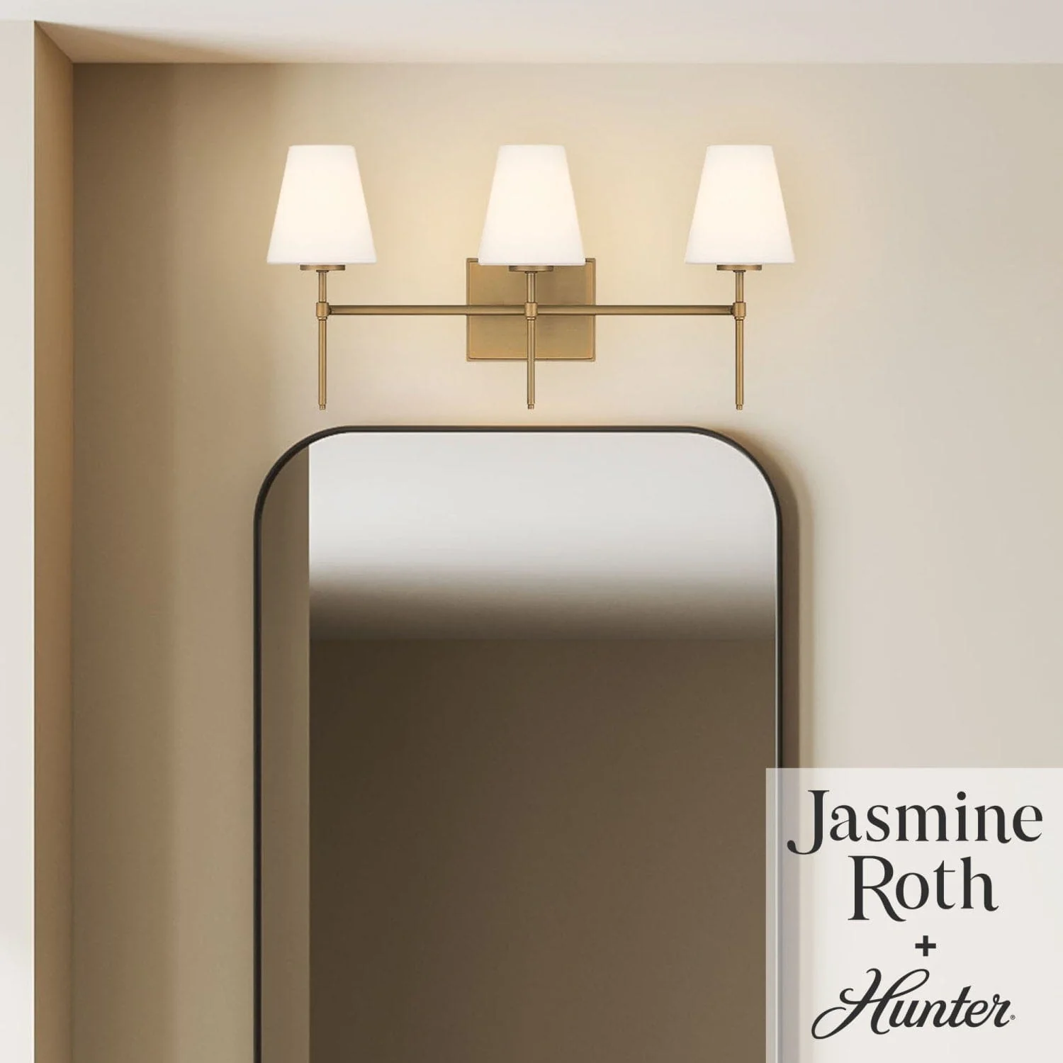 Camelia Stem Jasmine Roth 3 Light Vanity