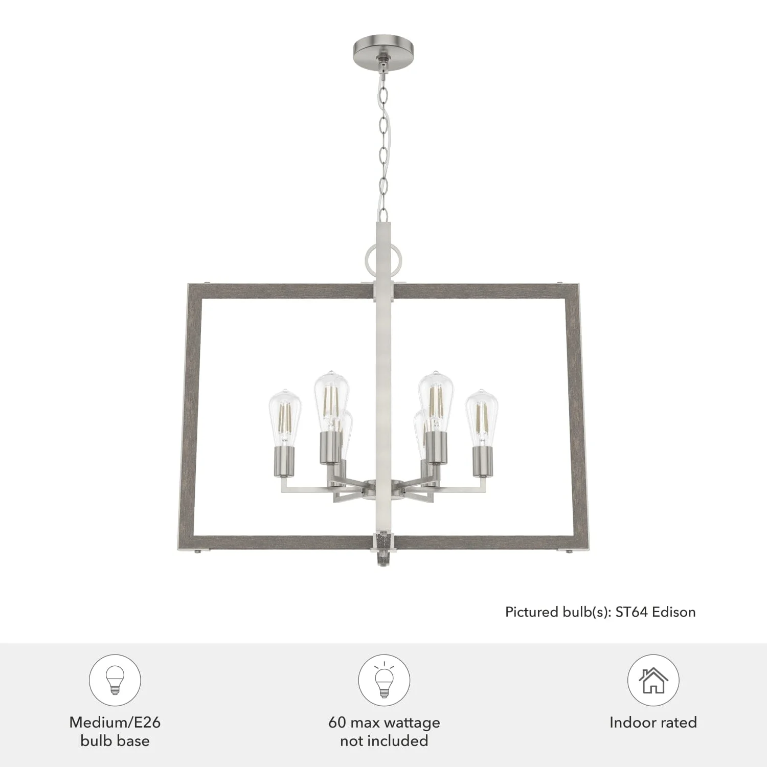 Woodburn 6 Light 30 Inch Foyer Pendant 6 Woodburn 6 Light 30 Inch Foyer Pendant