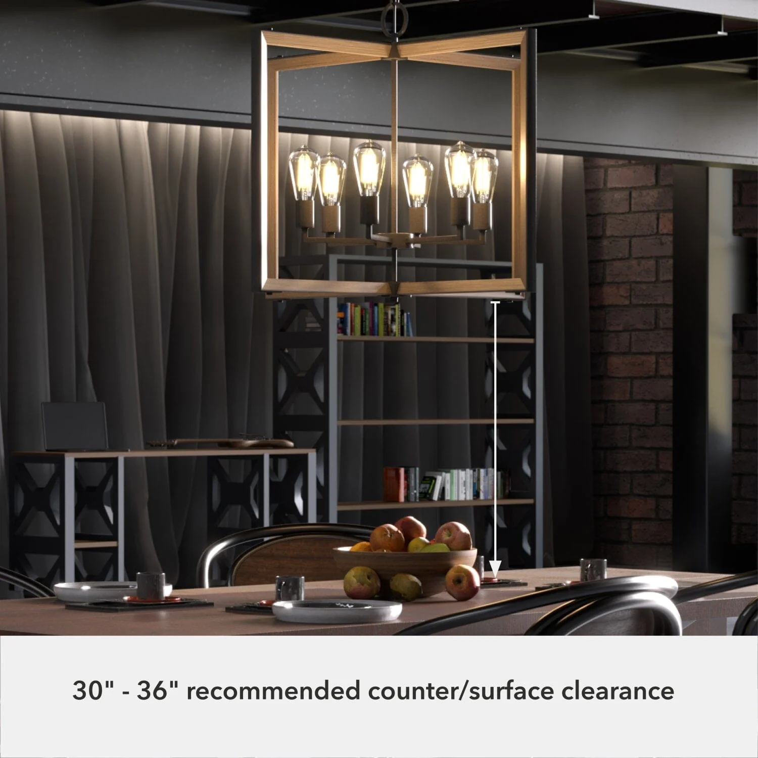 Woodburn 6 Light 30 Inch Foyer Pendant 9 Woodburn 6 Light 30 Inch Foyer Pendant