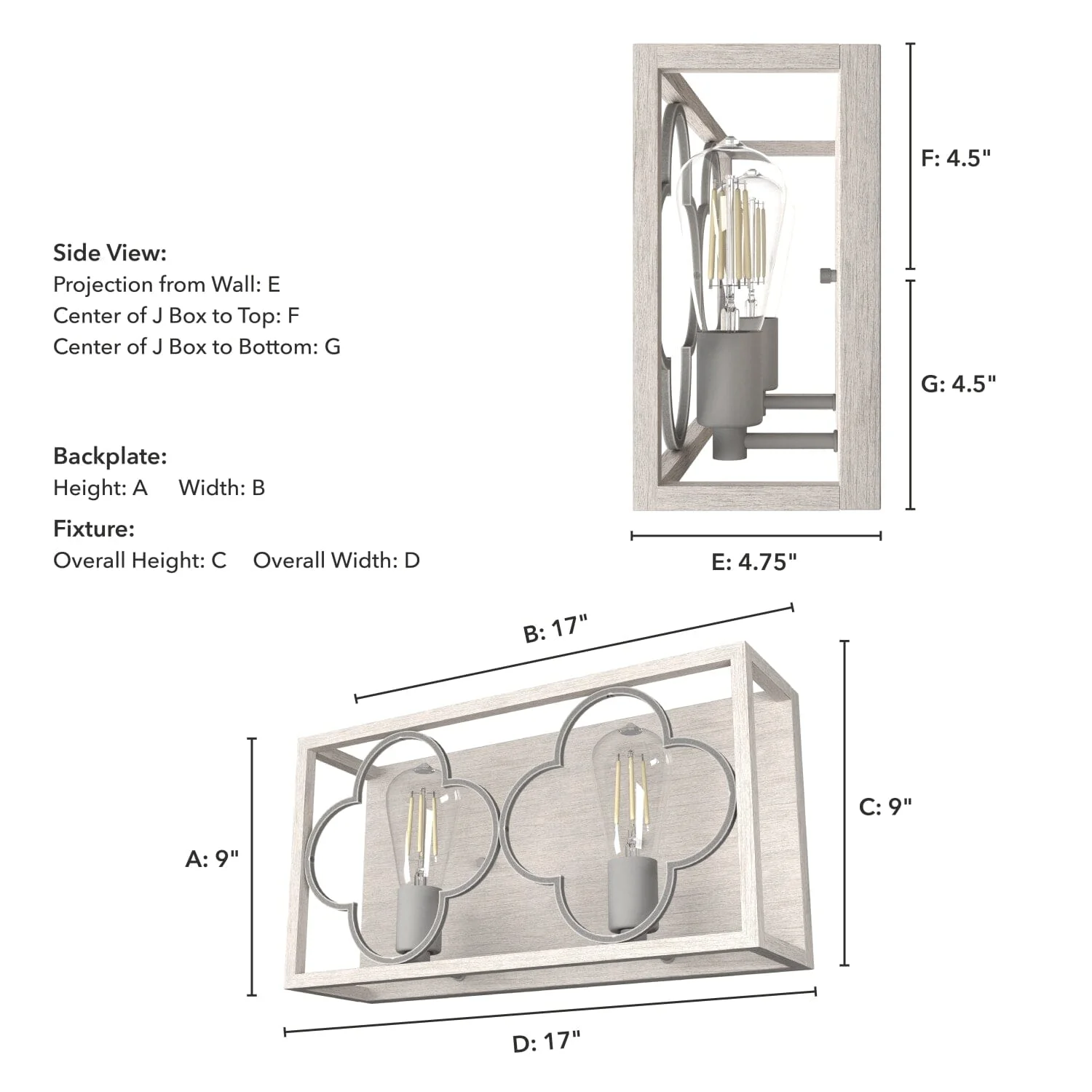 Gablecrest 2 Light Vanity 8 Gablecrest 2 Light Vanity