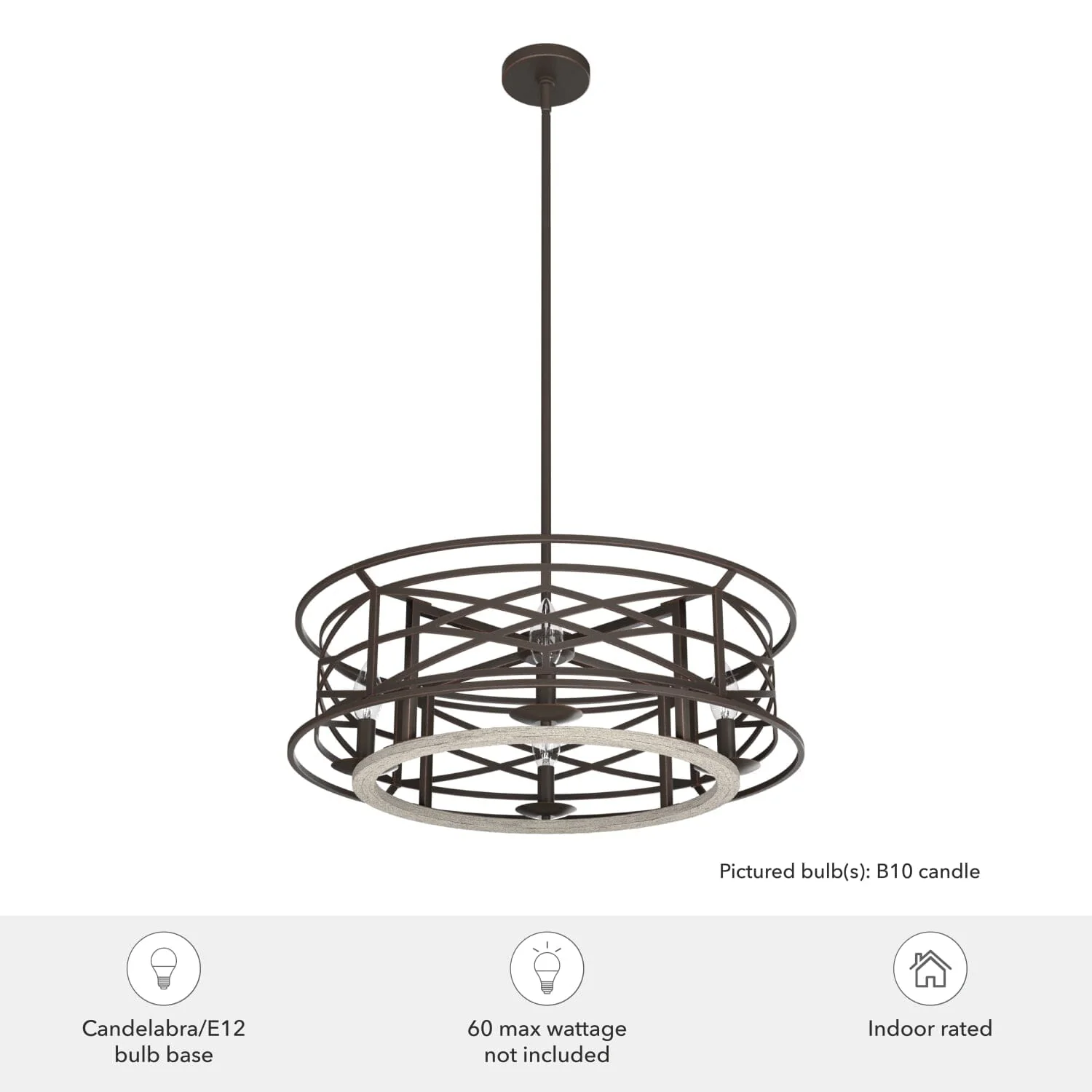 Langwood 4 Light Chandelier 6 Langwood 4 Light Chandelier