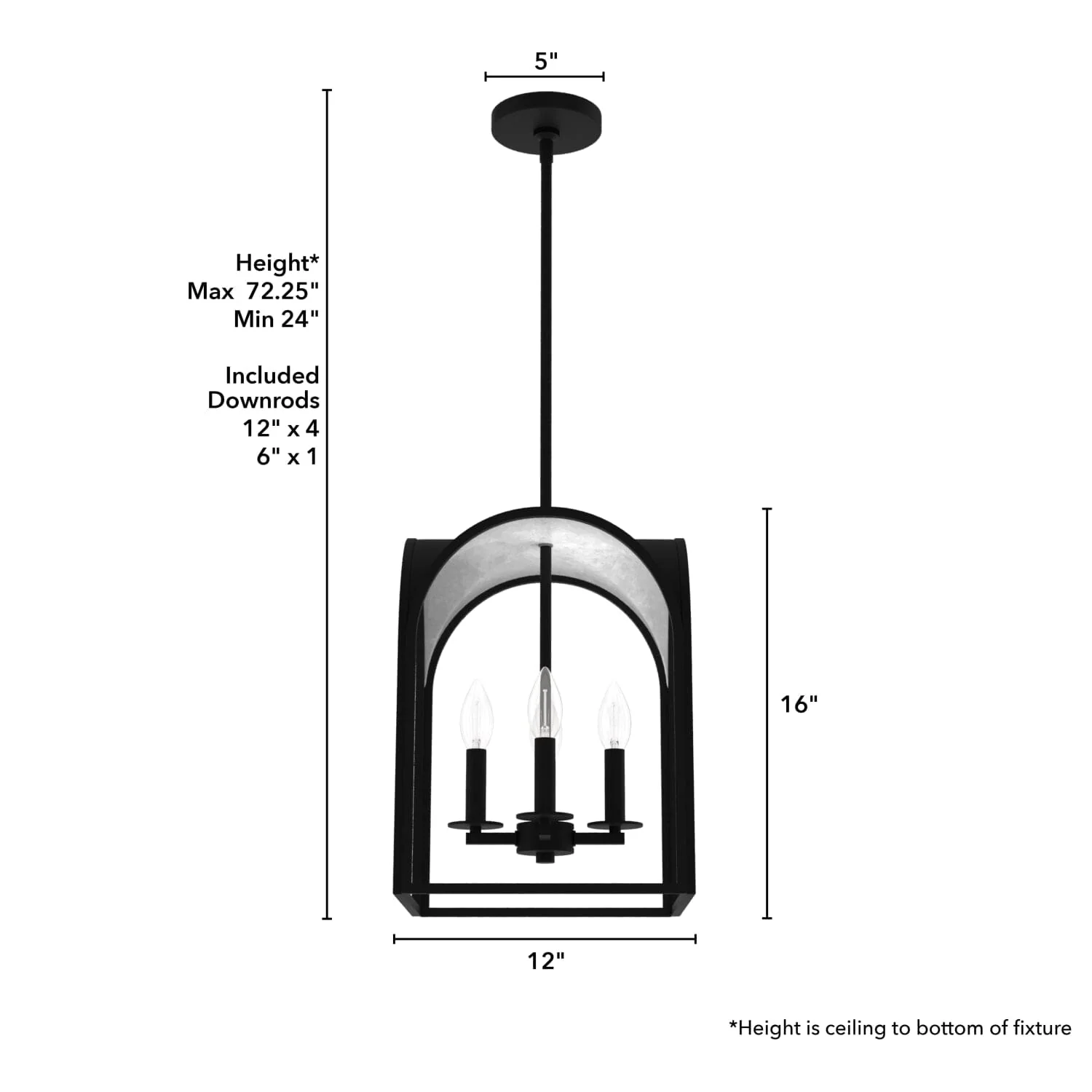 Dukestown Lantern Pendant 4 Light 12 inch 4 Dukestown Lantern Pendant 4 Light 12 inch