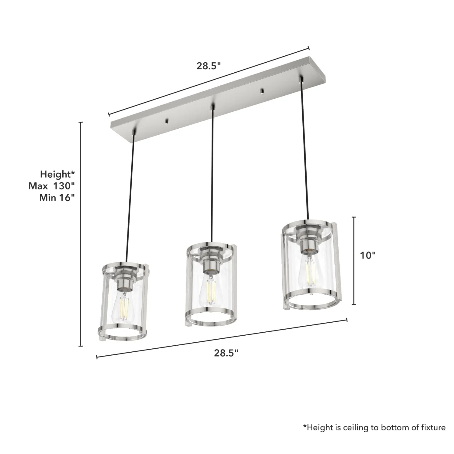 Astwood Linear Cluster 3 Light 4 Astwood Linear Cluster 3 Light
