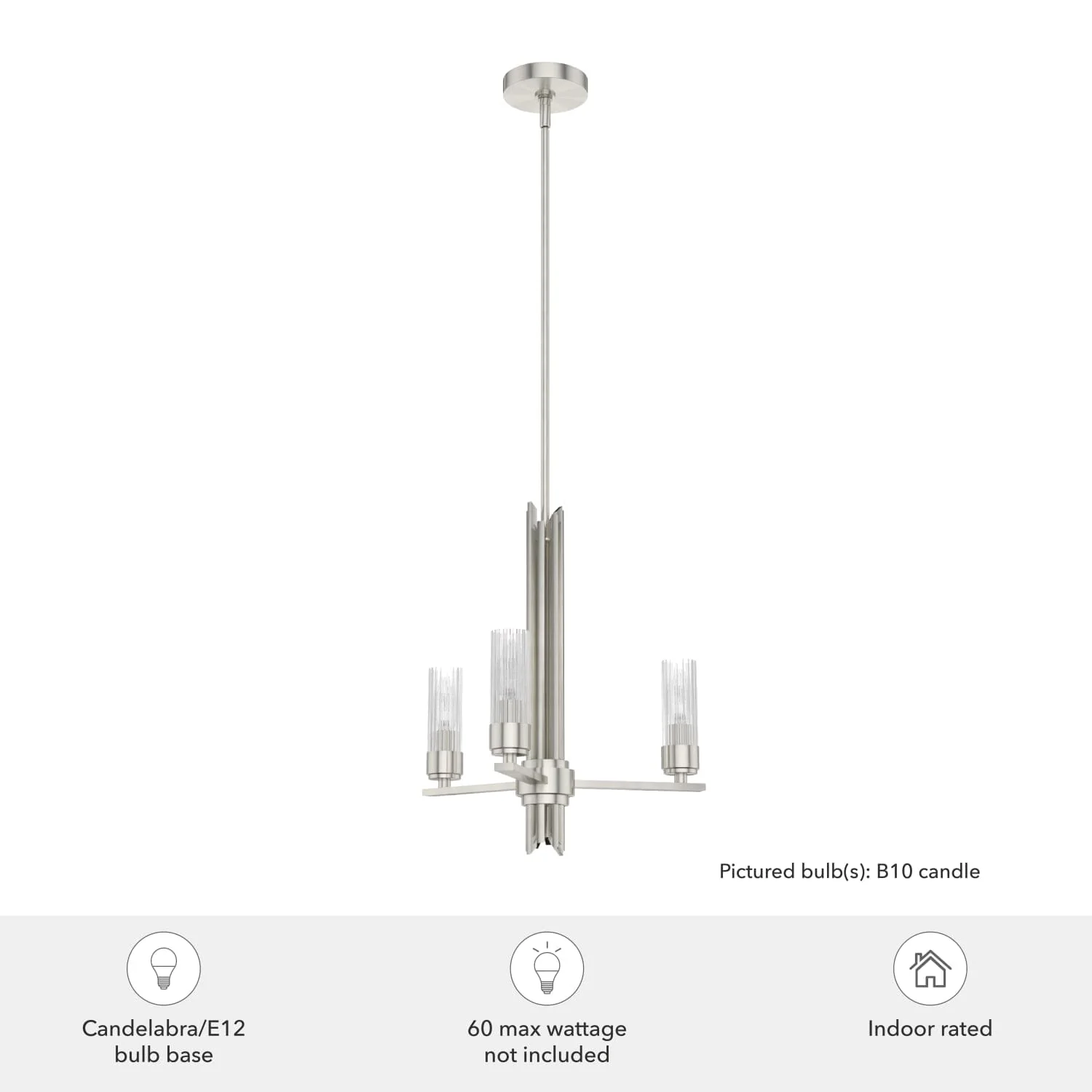 Gatz 3 Light Chandelier 5 Gatz 3 Light Chandelier