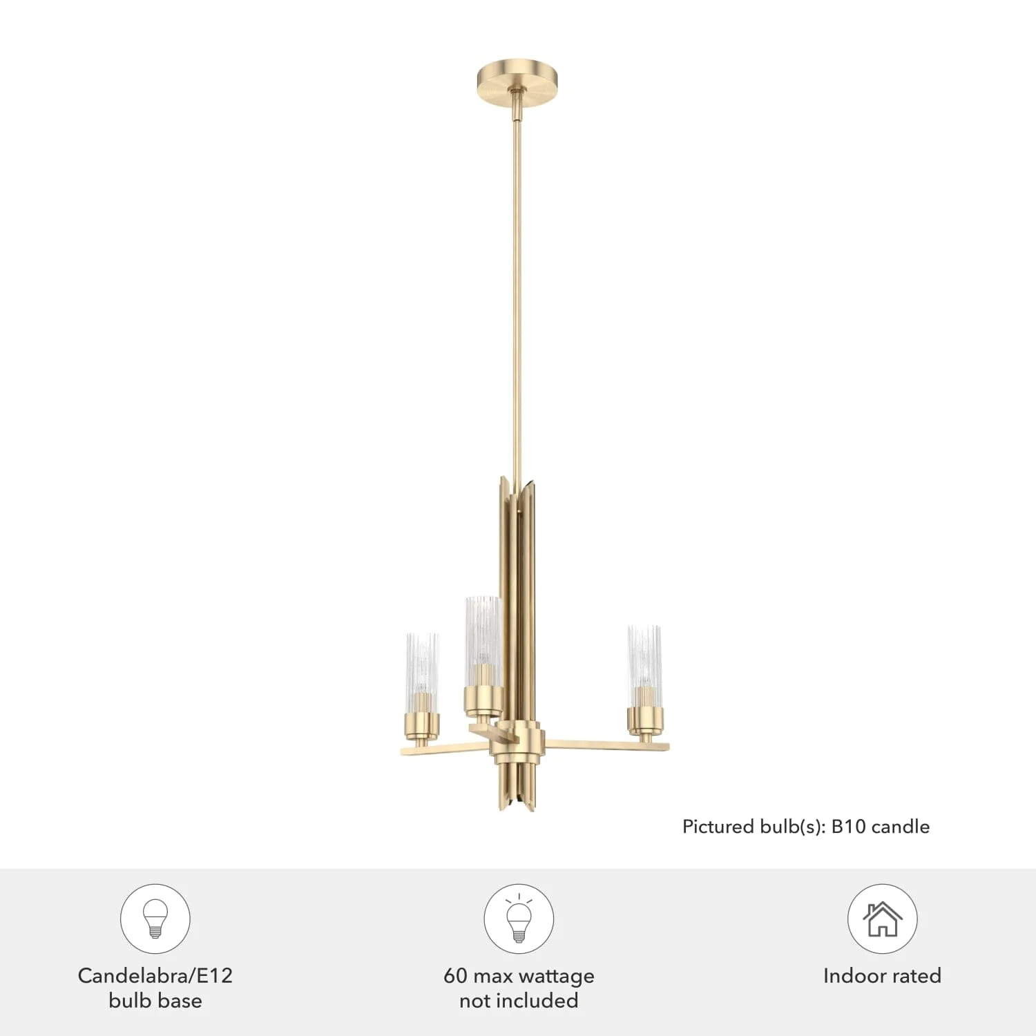 Gatz 3 Light Chandelier 6 Gatz 3 Light Chandelier