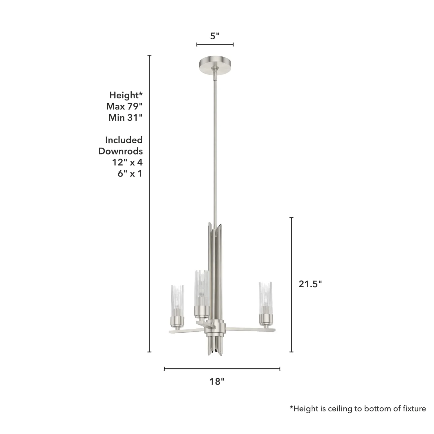 Gatz 3 Light Chandelier 7 Gatz 3 Light Chandelier