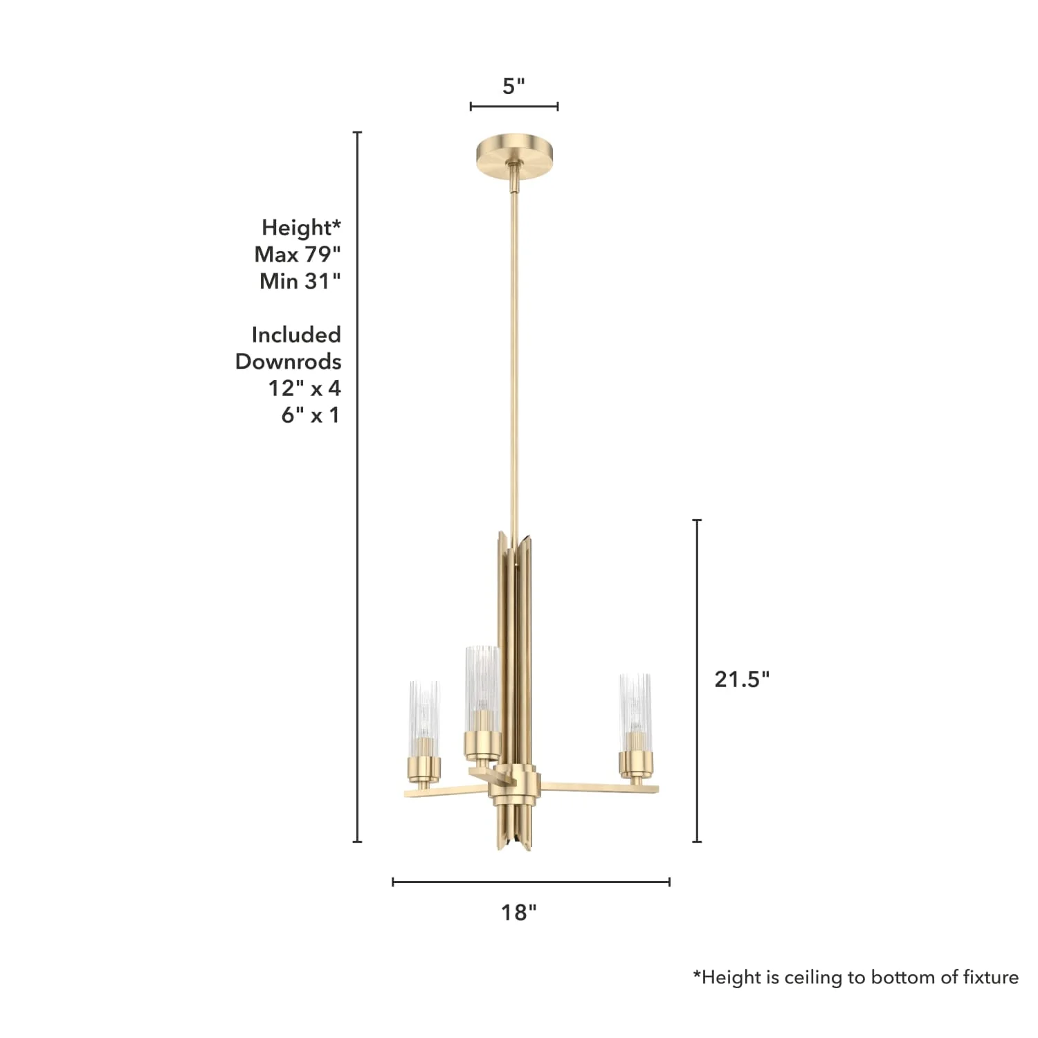 Gatz 3 Light Chandelier 8 Gatz 3 Light Chandelier