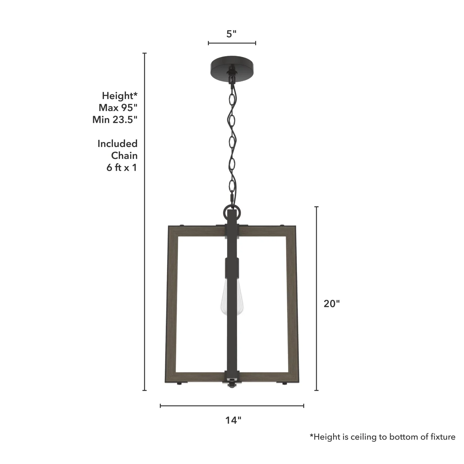 Woodburn 1 Light Pendant 7 Woodburn 1 Light Pendant