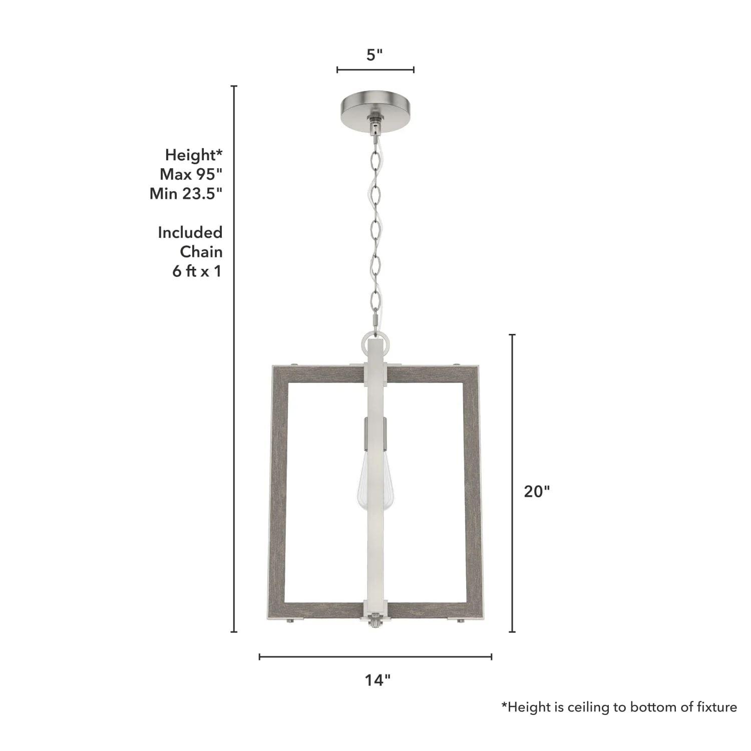 Woodburn 1 Light Pendant 8 Woodburn 1 Light Pendant