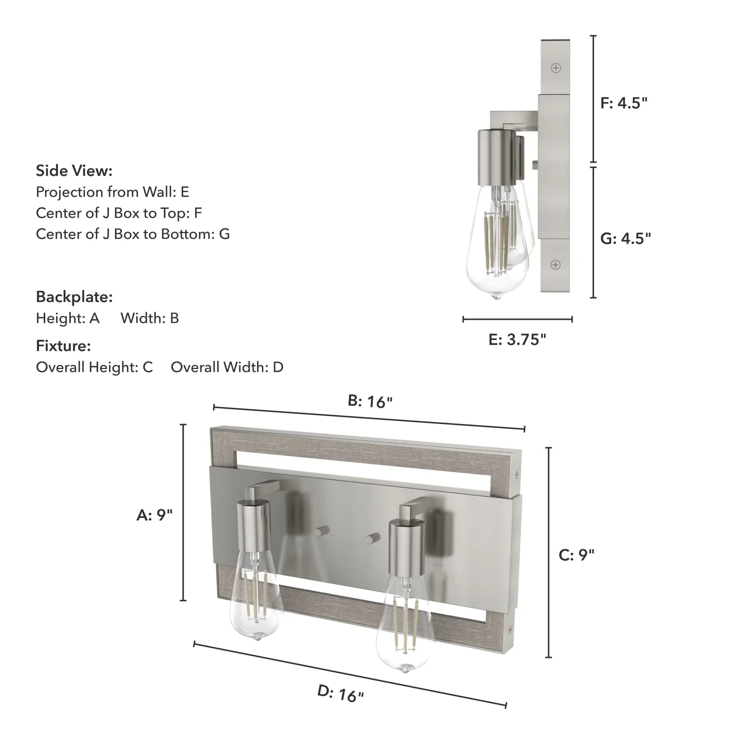 Woodburn 2 Light Vanity 5 Woodburn 2 Light Vanity