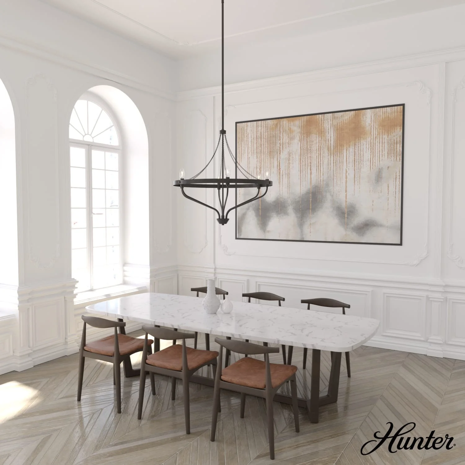 Merlin 6 Light Chandelier 4 Merlin 6 Light Chandelier