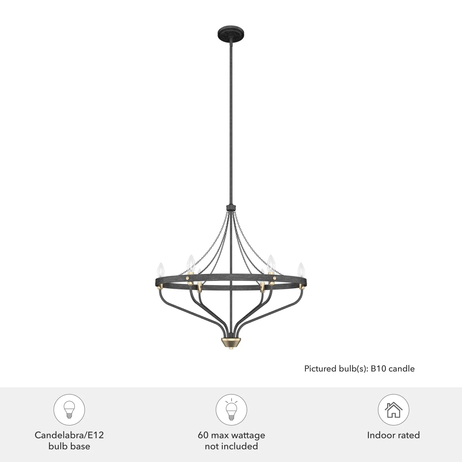Merlin 6 Light Chandelier 5 Merlin 6 Light Chandelier