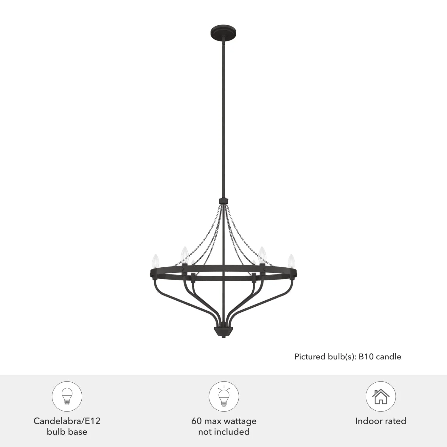 Merlin 6 Light Chandelier 6 Merlin 6 Light Chandelier