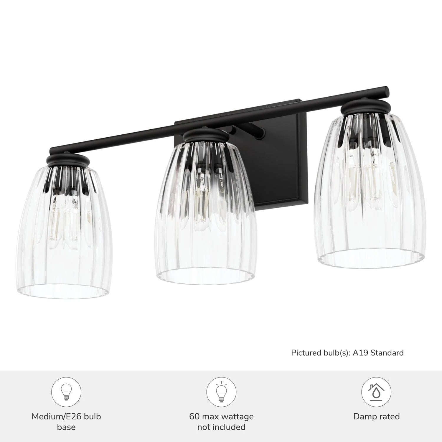 Rossmoor 3 Light Vanity 6 Rossmoor 3 Light Vanity