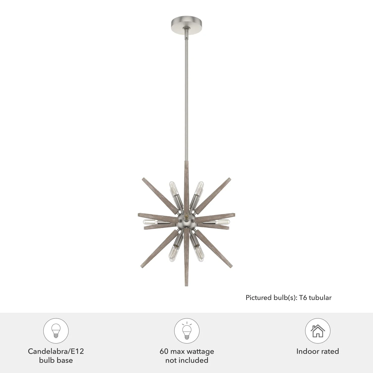 18 inch Jupiter Star 12 Light Pendant 3 18 inch Jupiter Star 12 Light Pendant