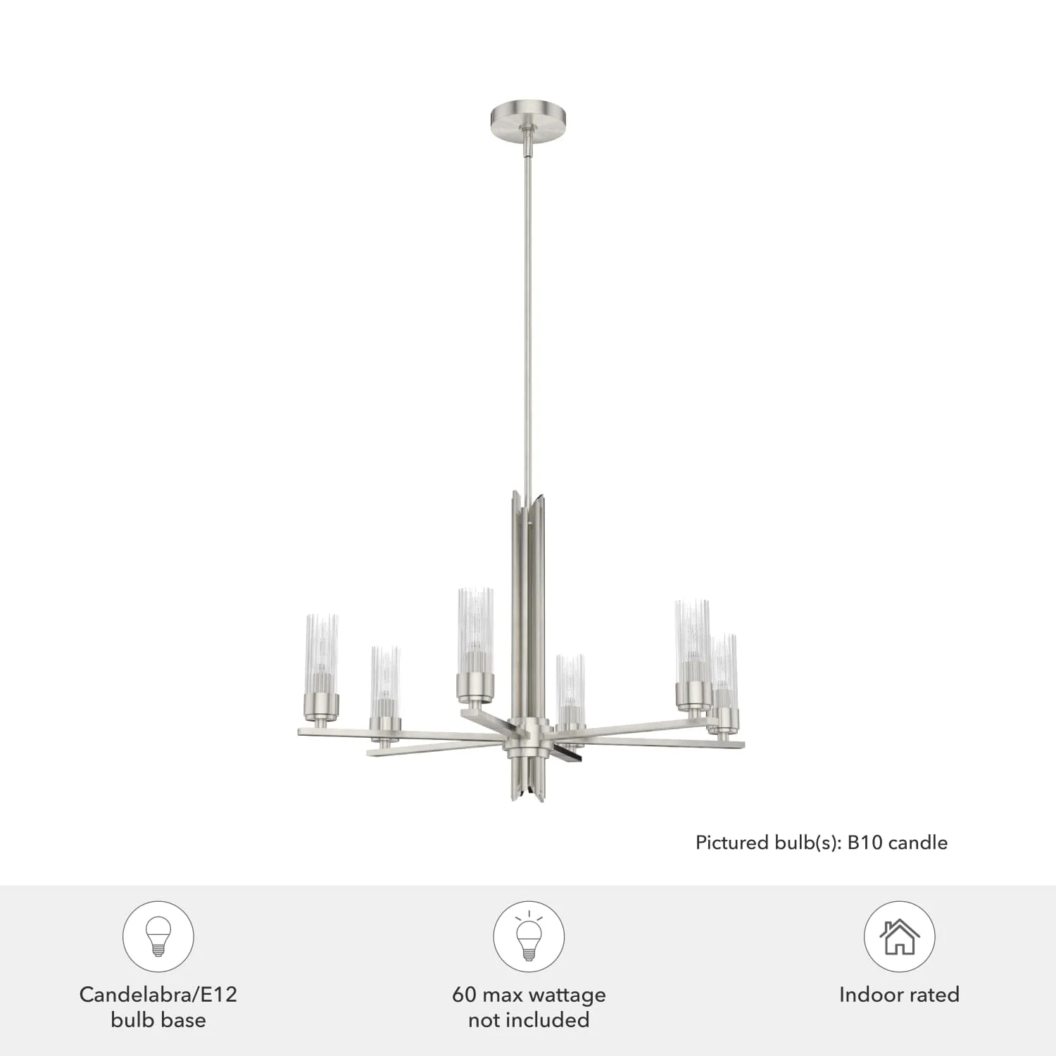 Gatz 6 Light Chandelier 3 Gatz 6 Light Chandelier